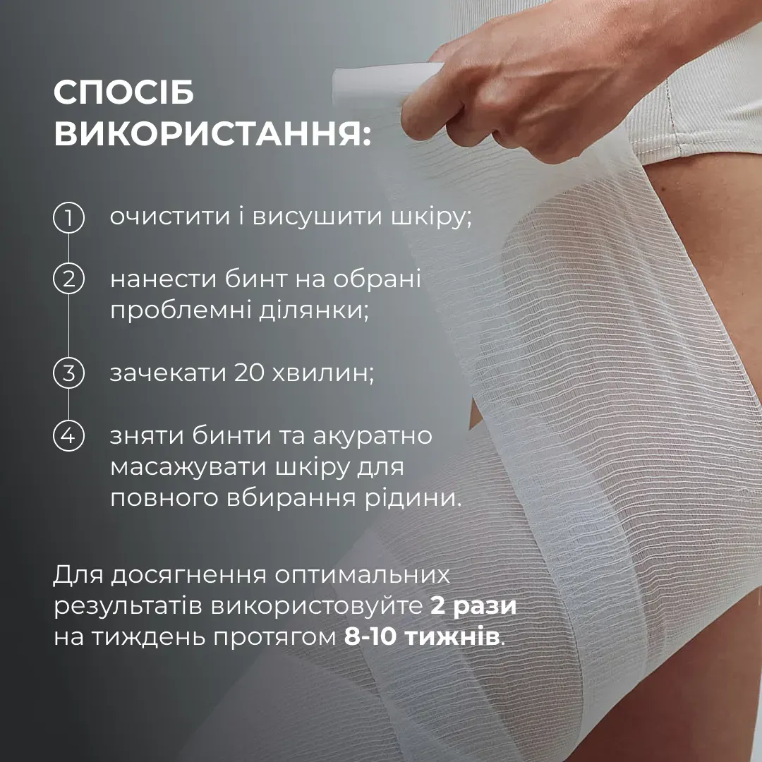 Обертывания антицеллюлитные для тела Hillary Anti-cellulite Bandage Cooling Effect с охлаждающим эффектом фото 