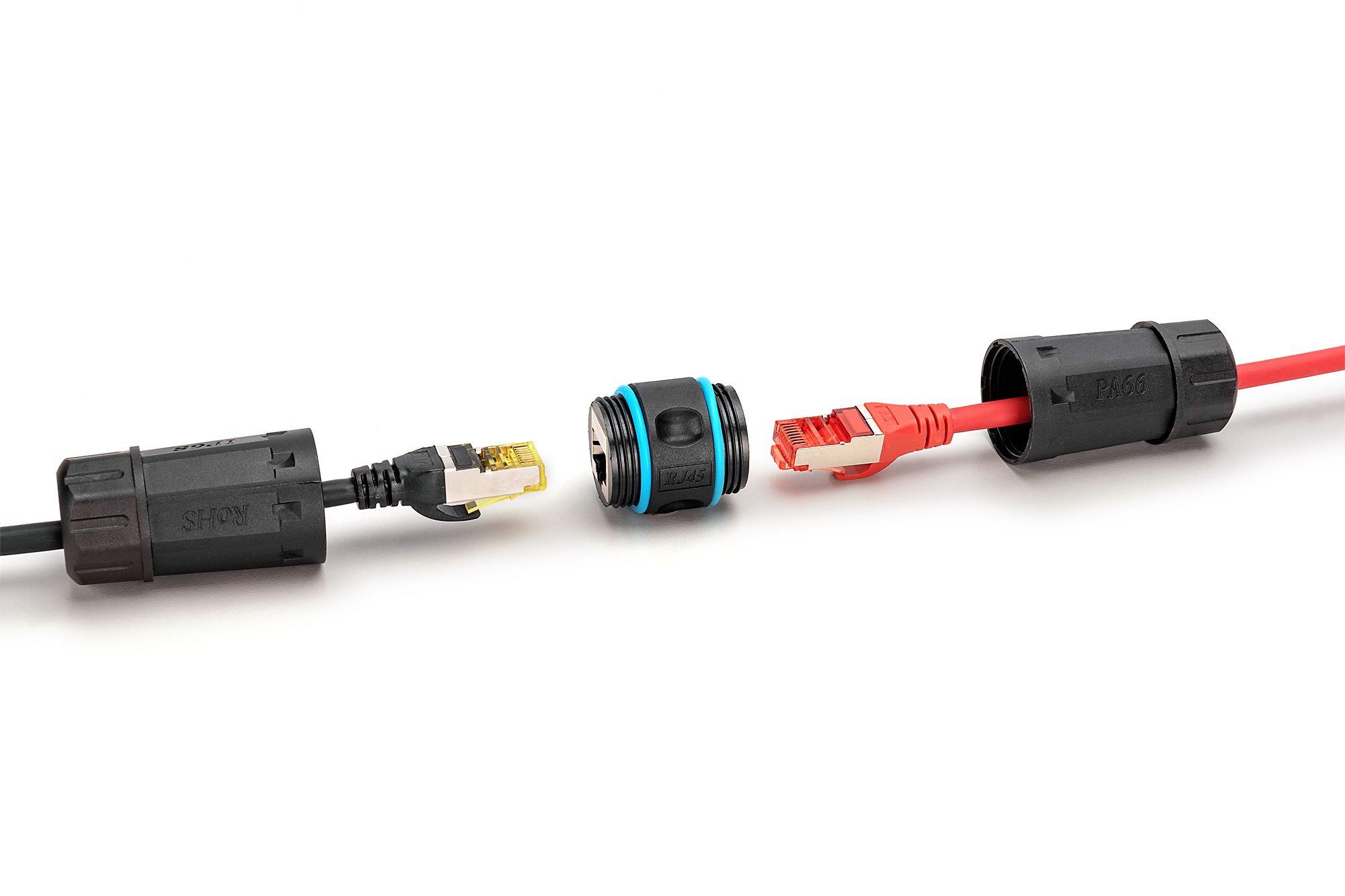 Коннектор DIGITUS CАТ 6A RJ45-RJ45, STP, outdoor IP68 (DN-93905-OD) фото 5