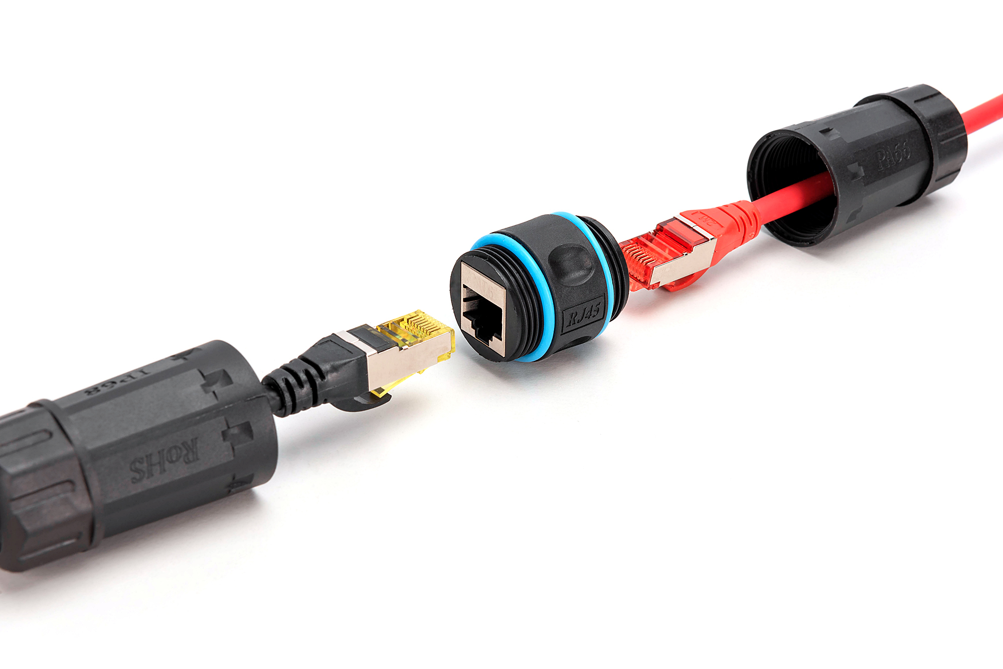 Коннектор DIGITUS CАТ 6A RJ45-RJ45, STP, outdoor IP68 (DN-93905-OD) фото 6