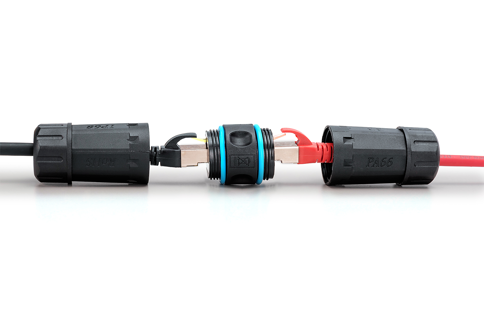 Коннектор DIGITUS CАТ 6A RJ45-RJ45, STP, outdoor IP68 (DN-93905-OD) фото 7