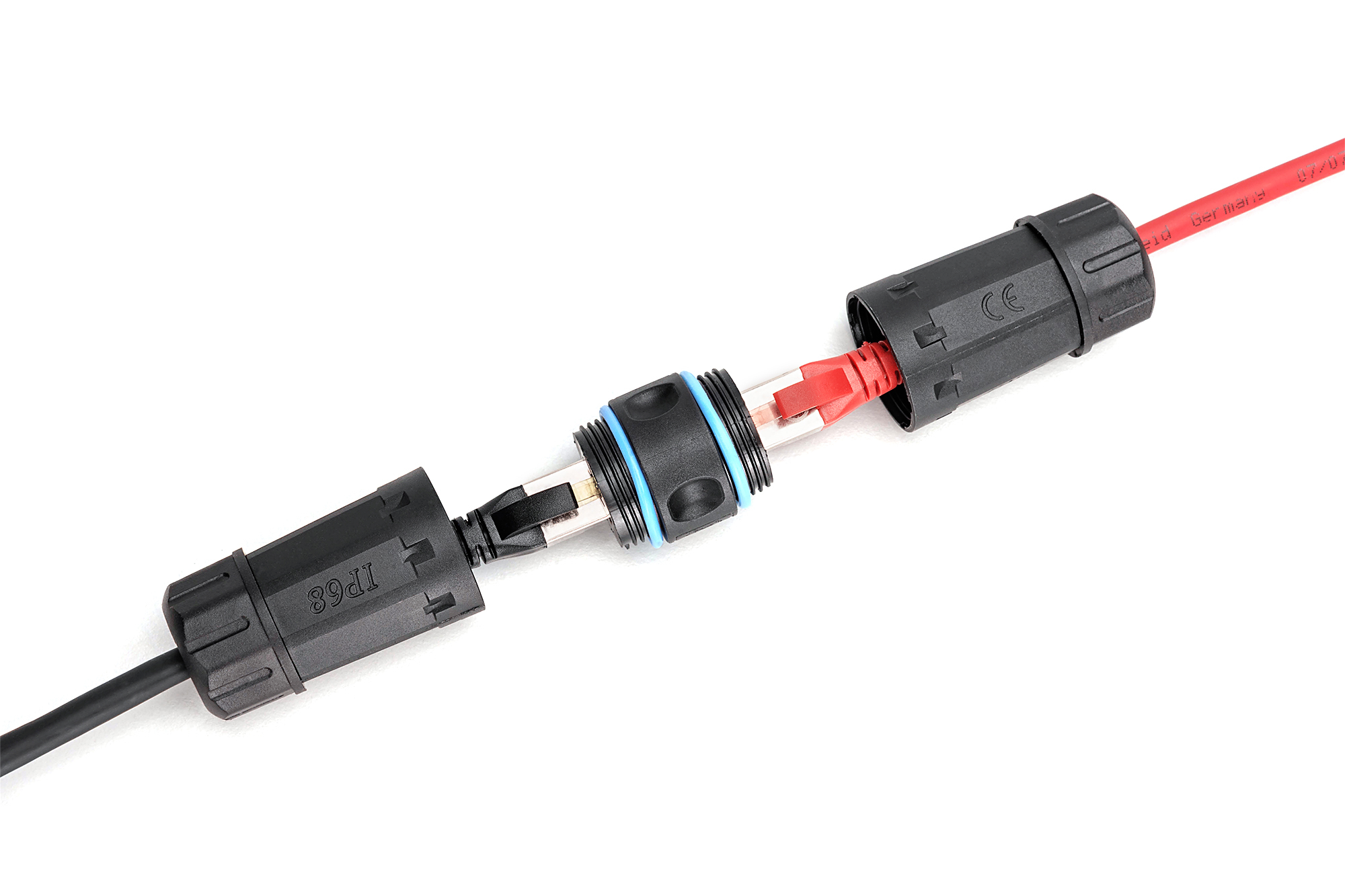Коннектор DIGITUS CАТ 6A RJ45-RJ45, STP, outdoor IP68 (DN-93905-OD) фото 8