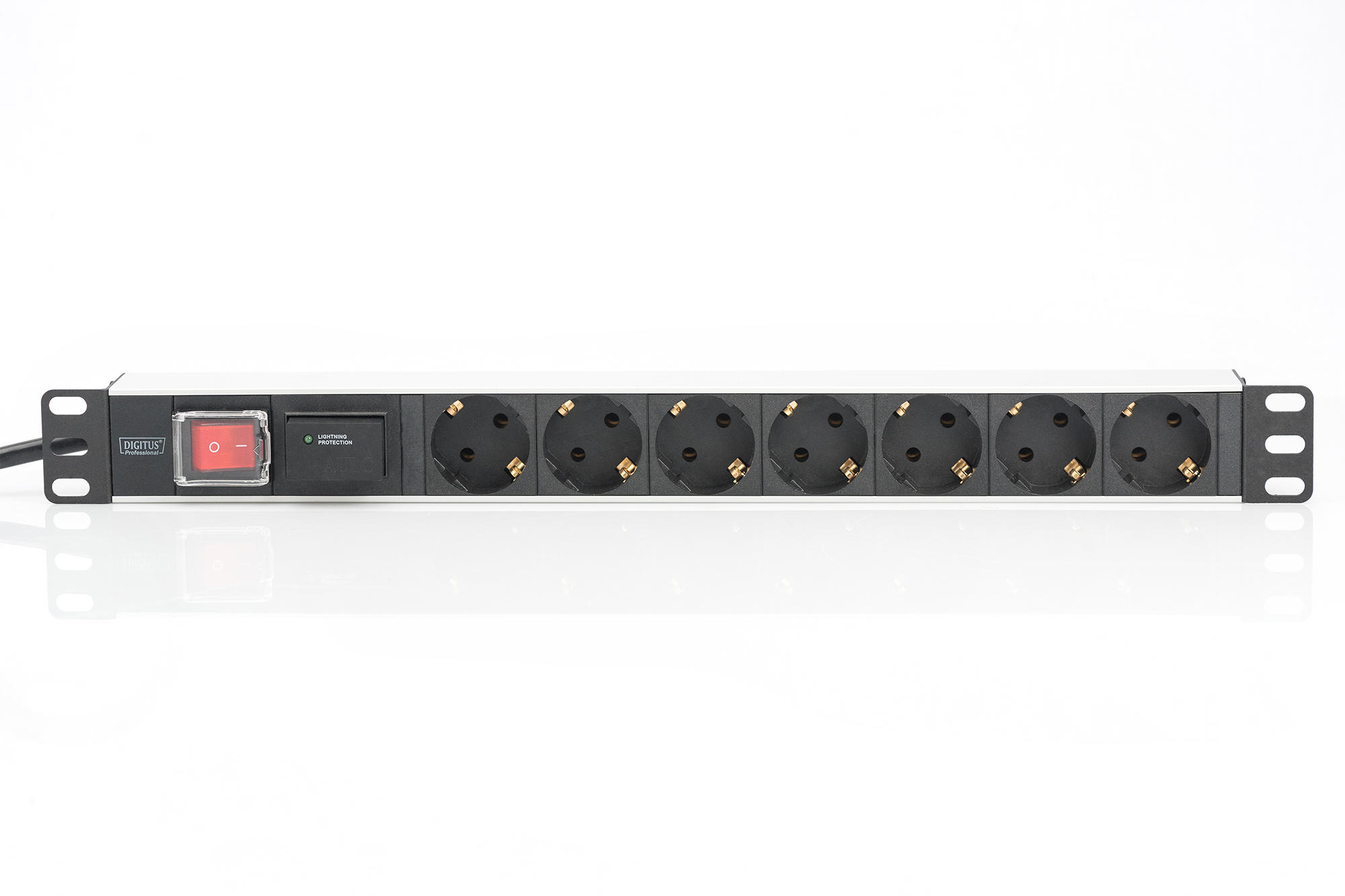 Пристрій розподілу електроживлення DIGITUS 1U, 7xSchuko, 16A, 250V(DN-95407)фото