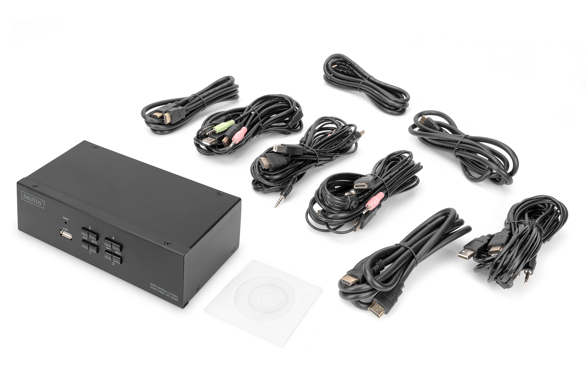 KVM-переключатель DIGITUS Desktop HDMI, 4 Port (DS-12883) фото 