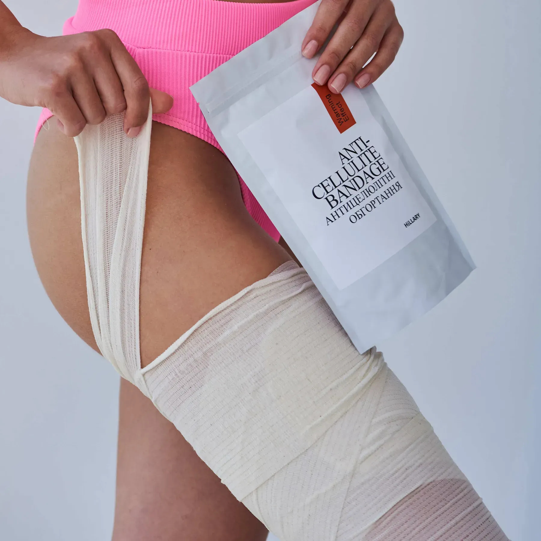 Обгортання антицелюлітні для тіла Hillary Anti-Cellulite warming effect bandage розігріваючіфото