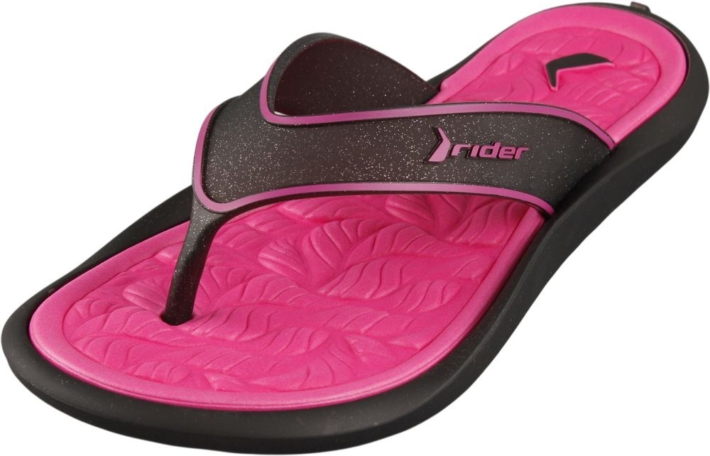 Шлепанцы женские RIDER Dip Fem 83795_BN567 35-36 (5 US) черные/розовые фото 
