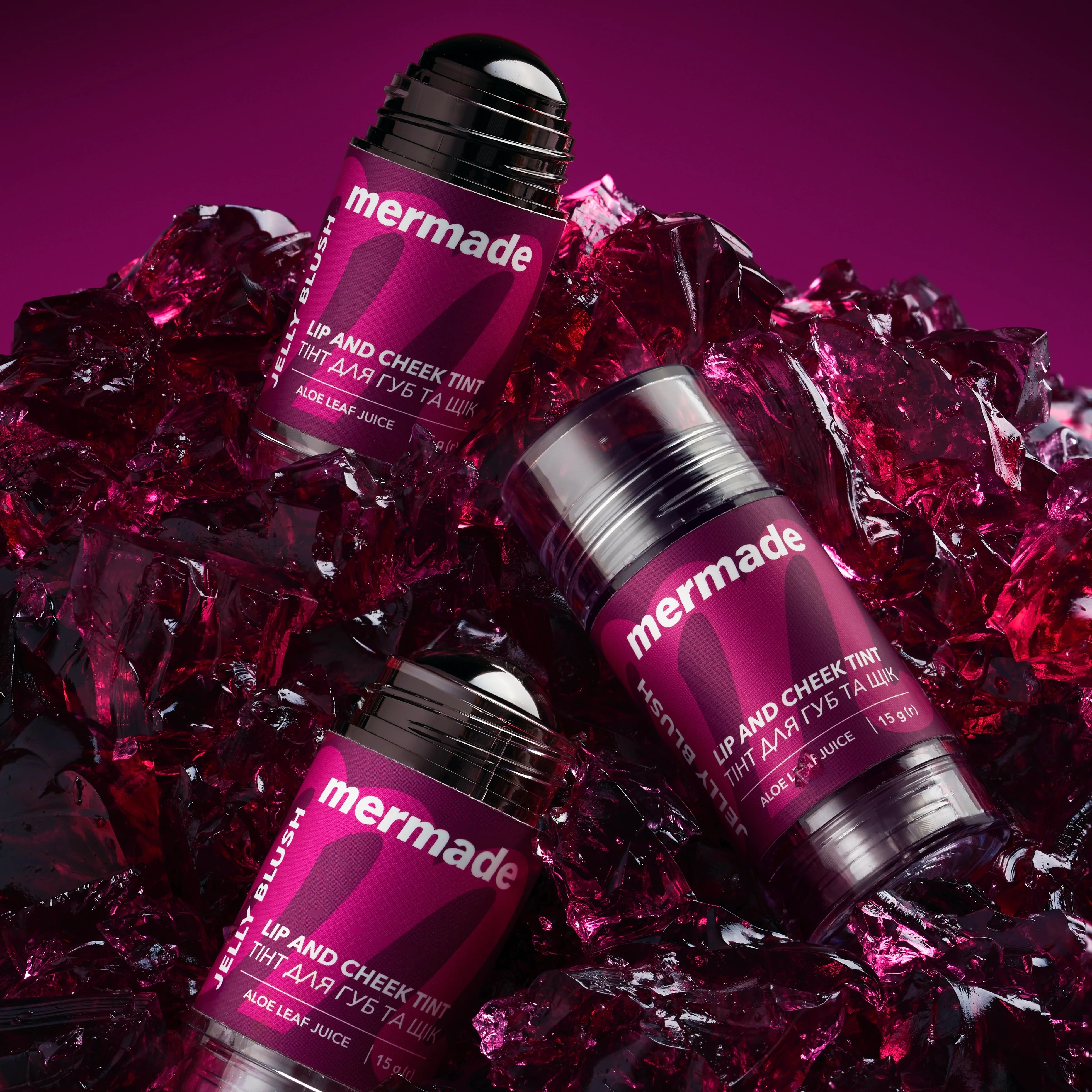 Тінт для губ і щік Mermade Jelly Blush 15 гфото7