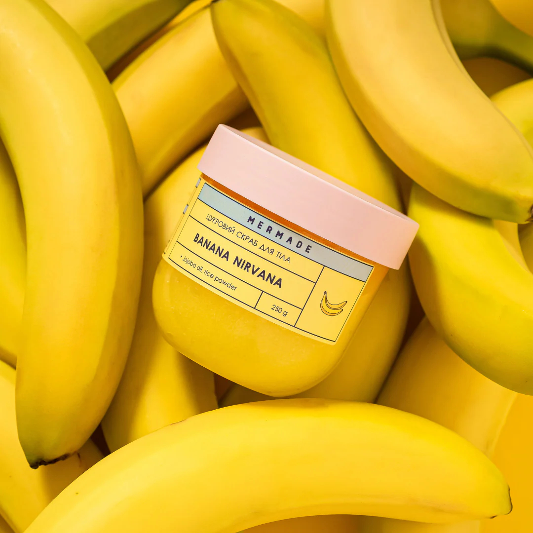 Цукровий скраб для тіла Mermade Banana Nirvana 250 гфото4