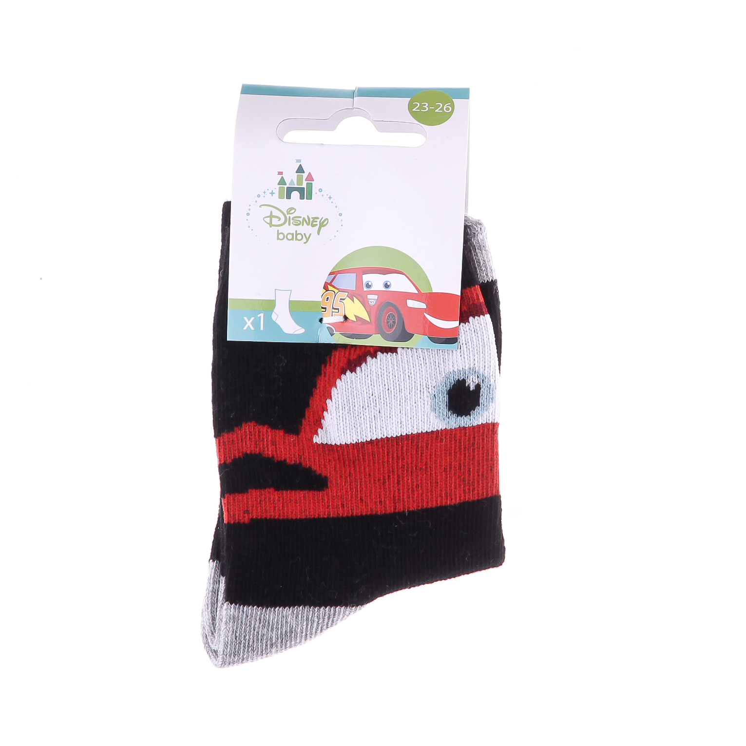 Шкарпетки дитячі Cars Socks 43897548-1 23-26 чорні фото2