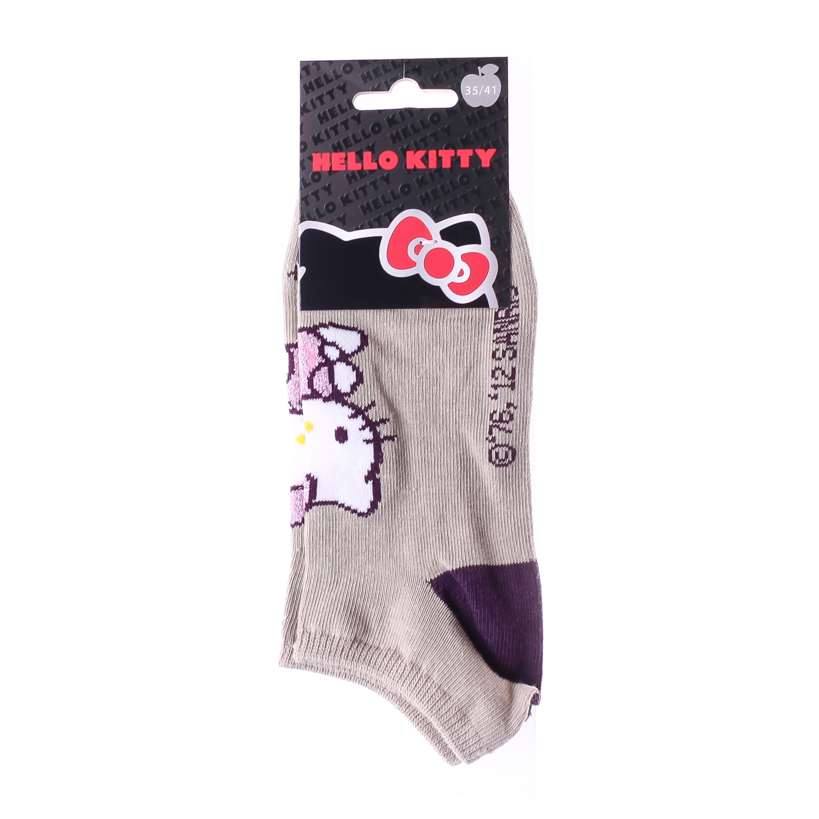 Шкарпетки дитячі Hello Kitty Court 13847651-4 35 - 41 сіро-жовті/фіолетові фото2