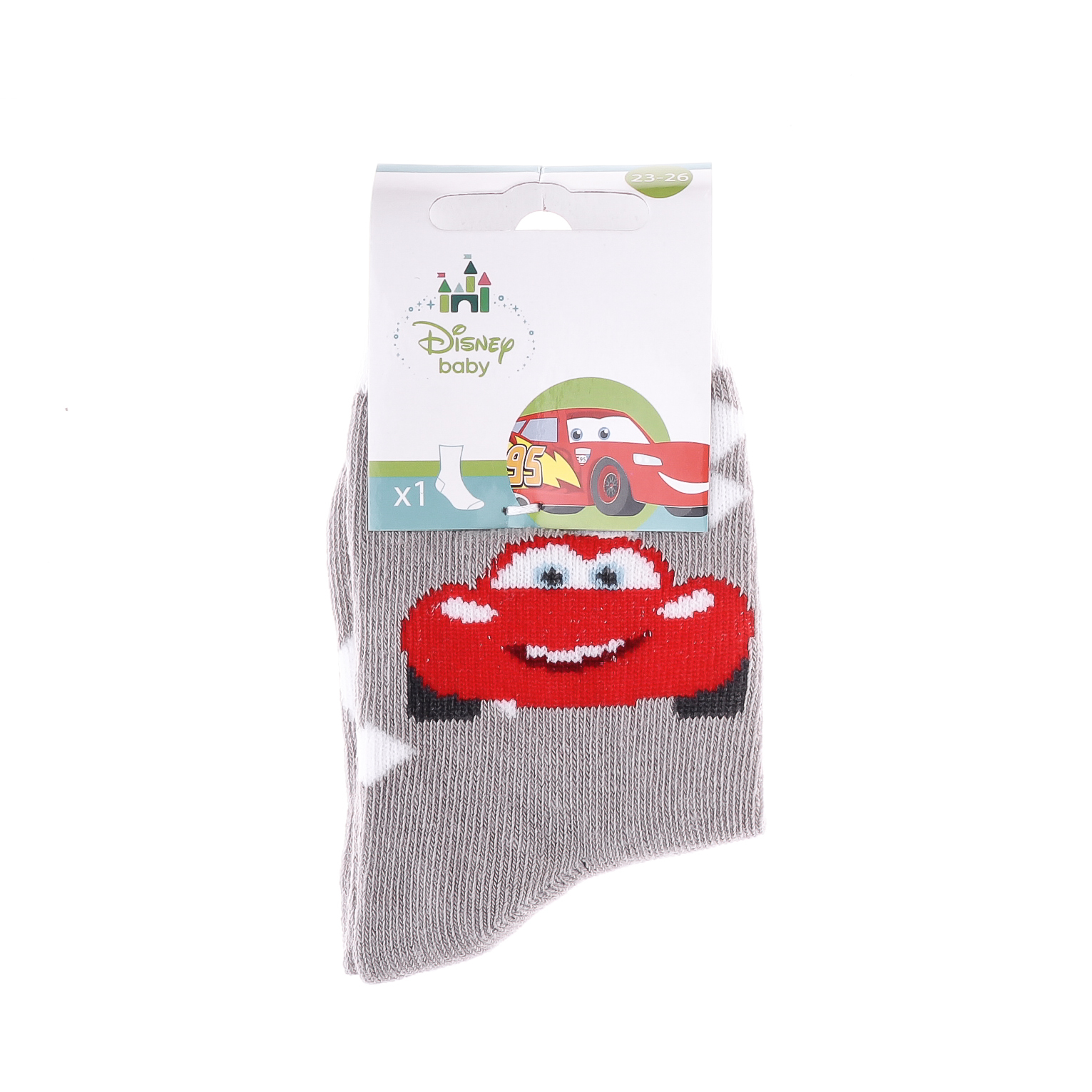 Шкарпетки дитячі Cars Socks 43897548-3 19-22 сірі фото2