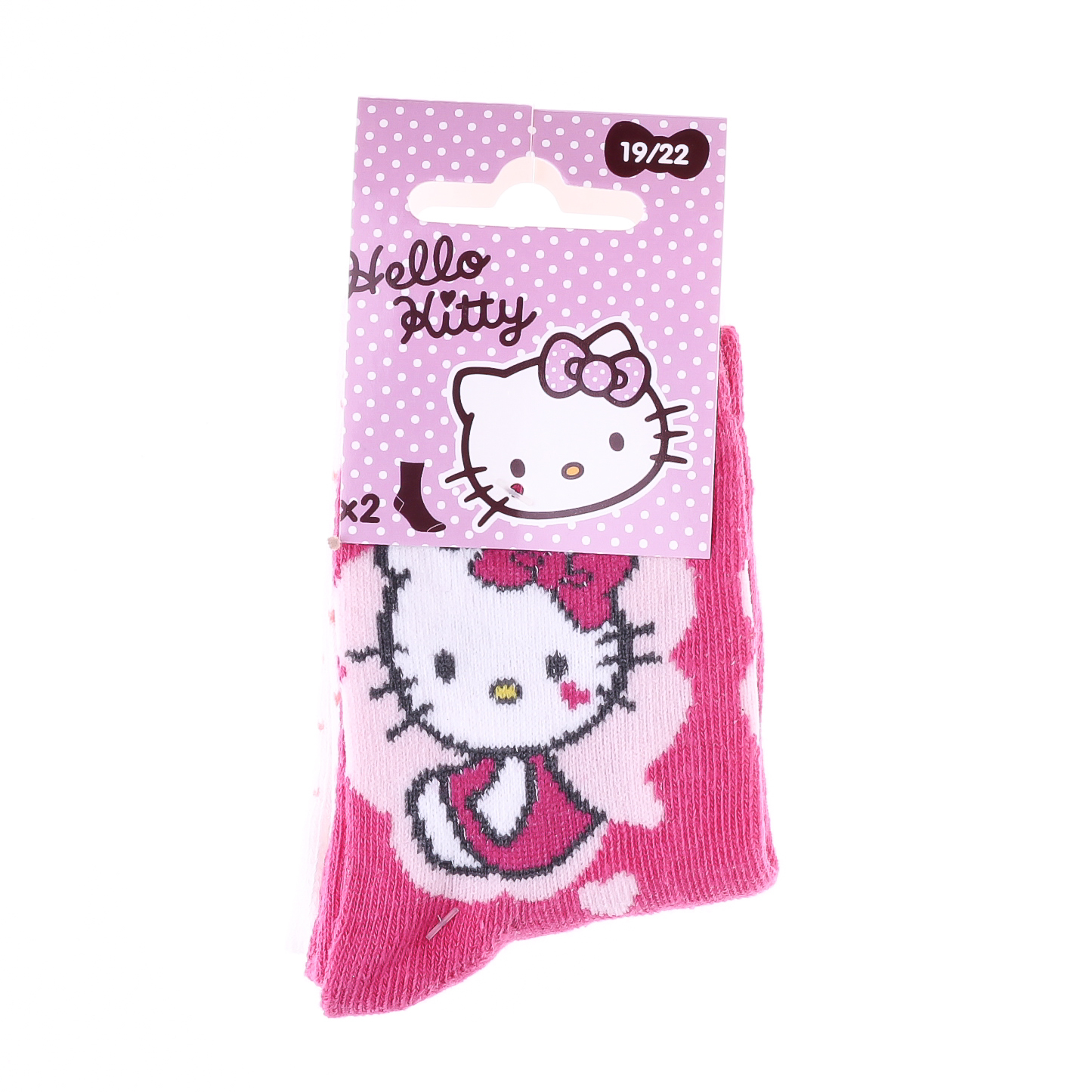 Шкарпетки дитячі Hello Kitty Socks 36785-1 19-22 білі/пурпурні фото2