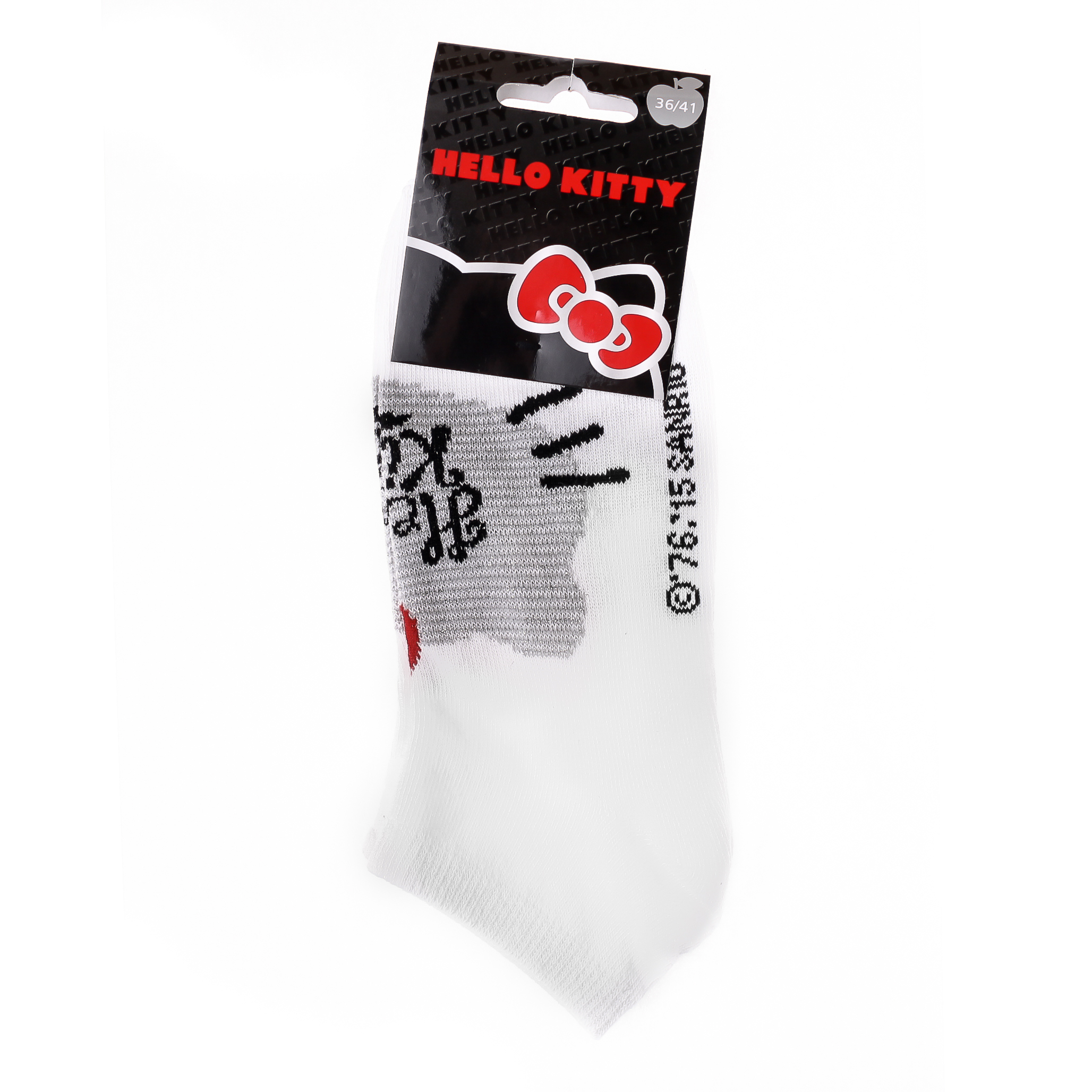 Шкарпетки дитячі Hello Kitty Socks 13890128-4 36-41 білі/сірі фото2