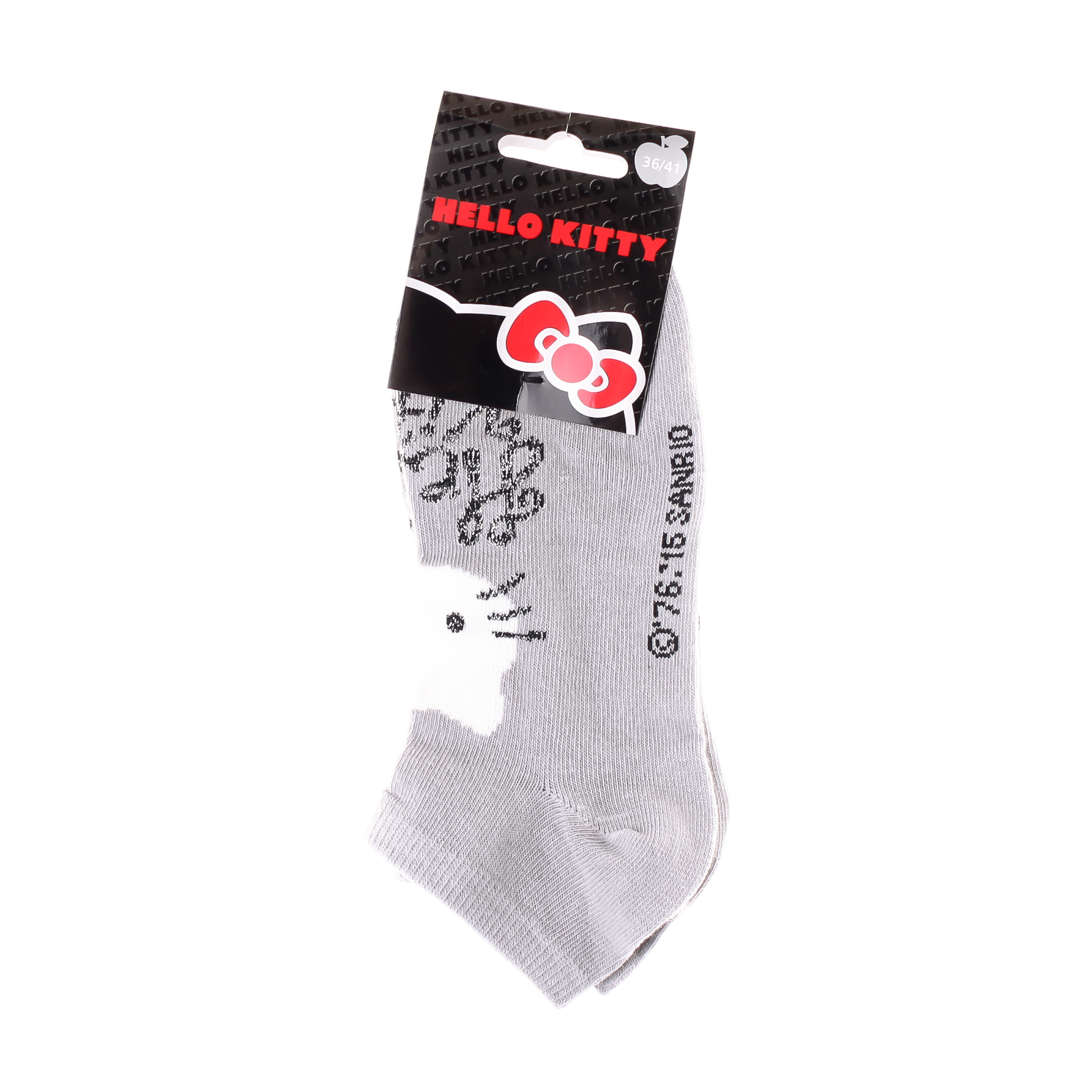 Шкарпетки дитячі Hello Kitty Socks 13890128-2 36-41 світло-сірі фото2