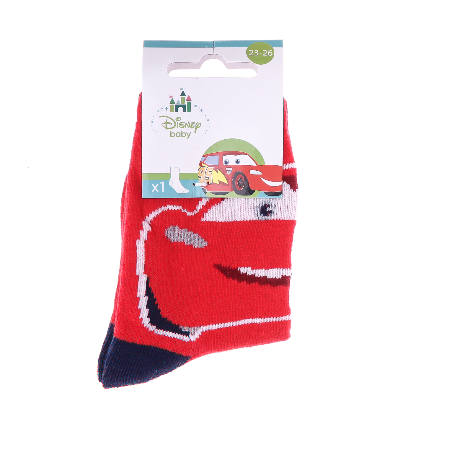Шкарпетки дитячі Cars Socks 43897548-6 19-22 червоні фото2