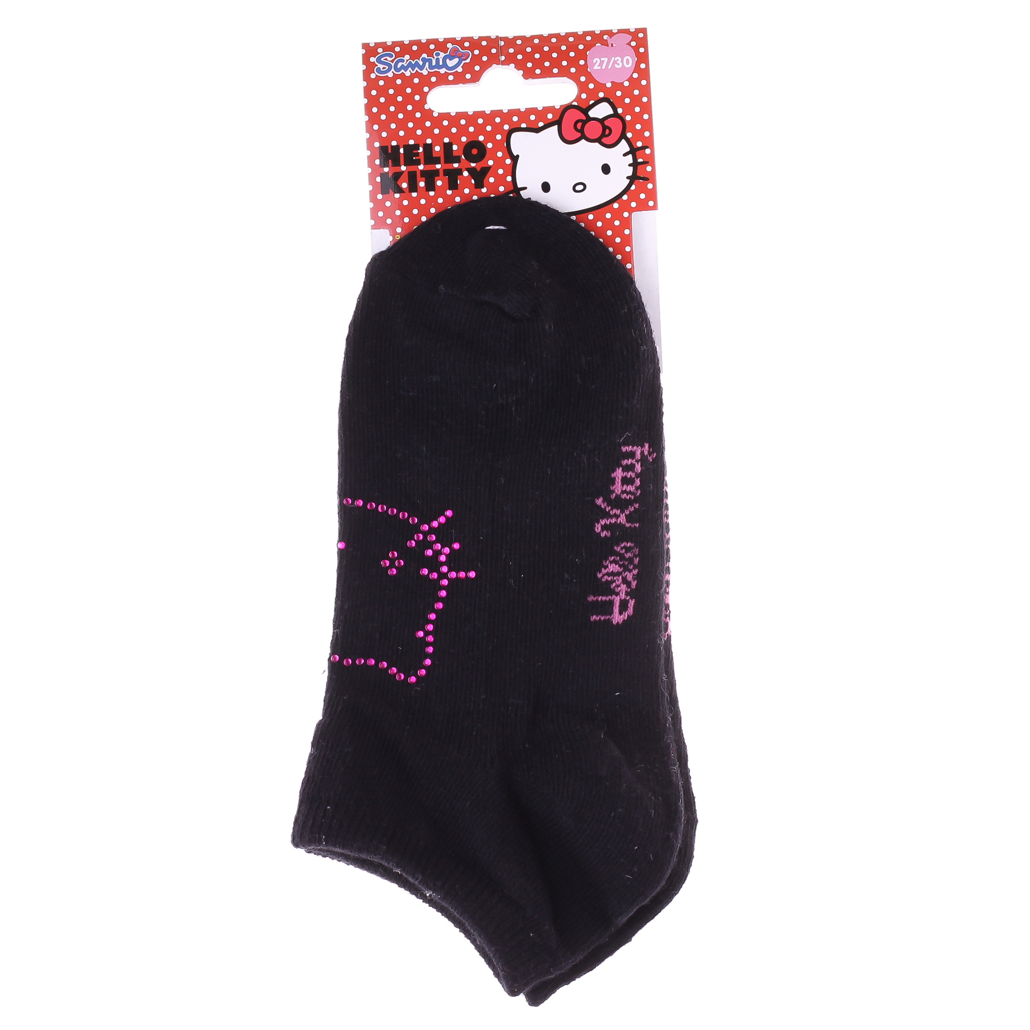 Носки детские Hello Kitty Tete De Hk En Strass 83846423-2 27-30 черные фото2