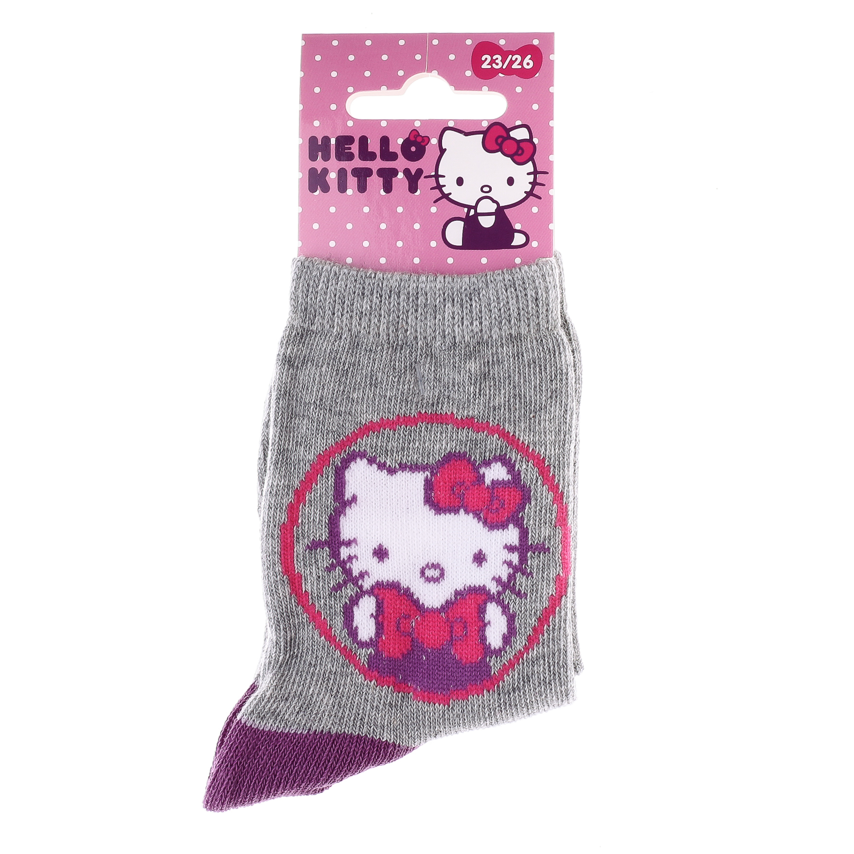 Шкарпетки дитячі Hello Kitty Tete Hk Ecriture 32770-3 19-22 пурпурні фото2