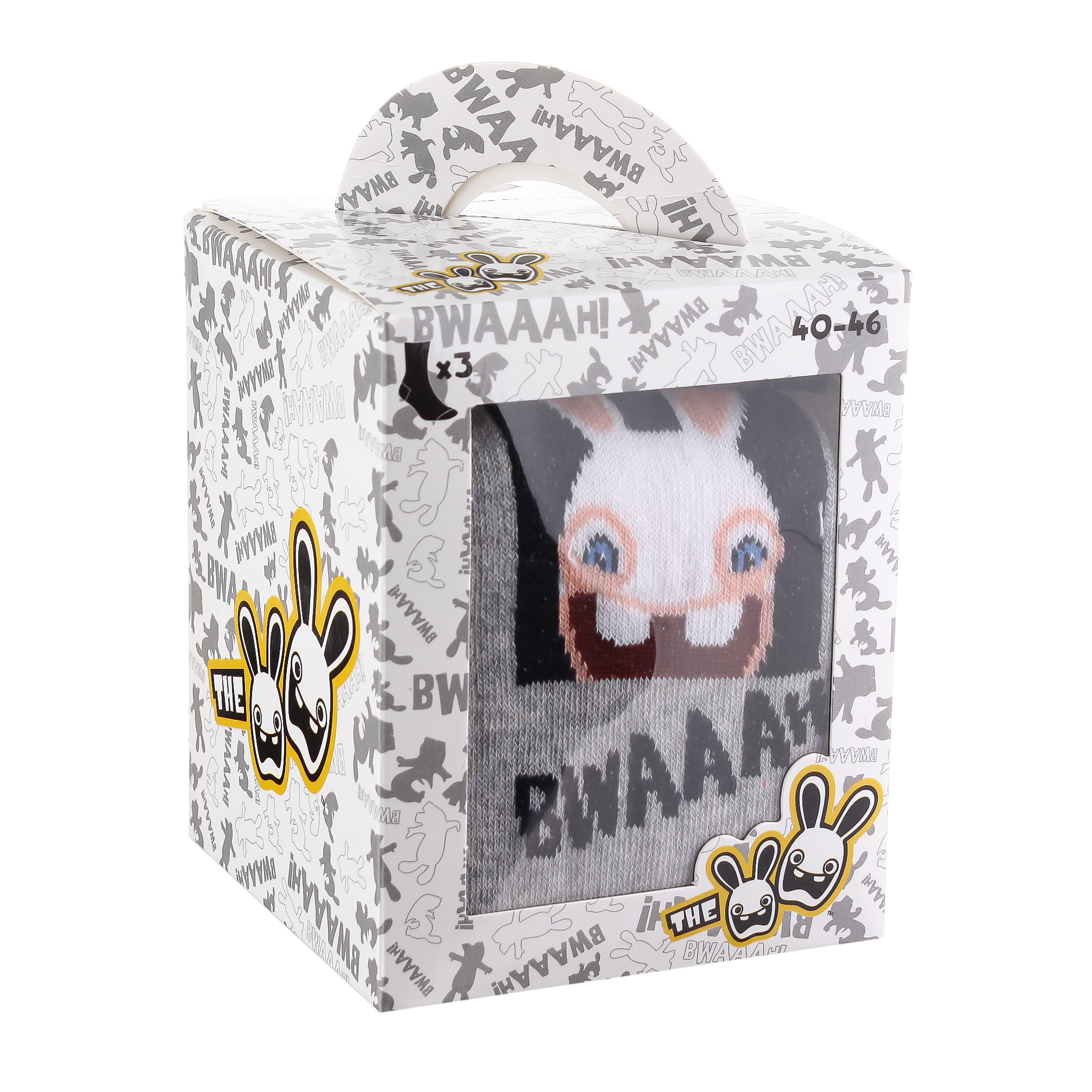Шкарпетки дитячі Hello Kitty Lapin 93153362-1 40-46 чорні/сірі фото4