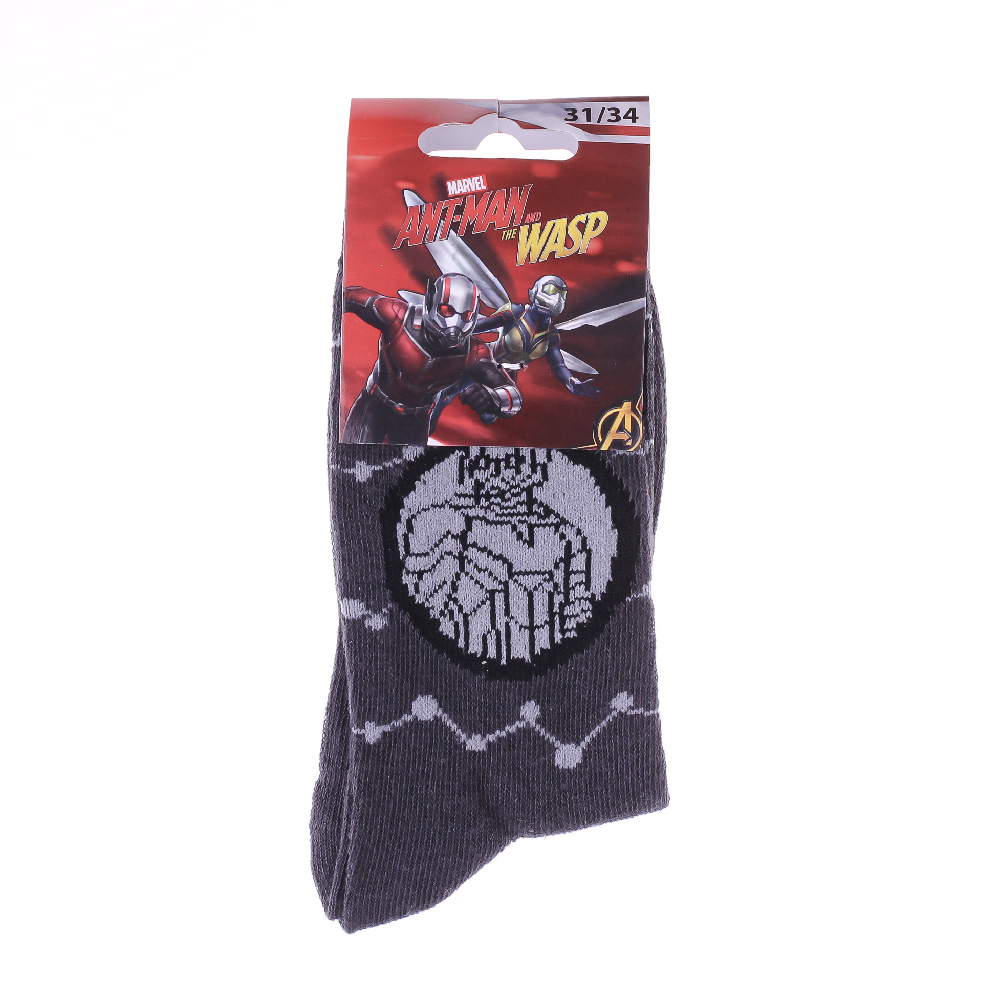Шкарпетки дитячі Marvel Buste Ant-Man Dans Cercle 83895248-7 27-30 темно-сірі фото2