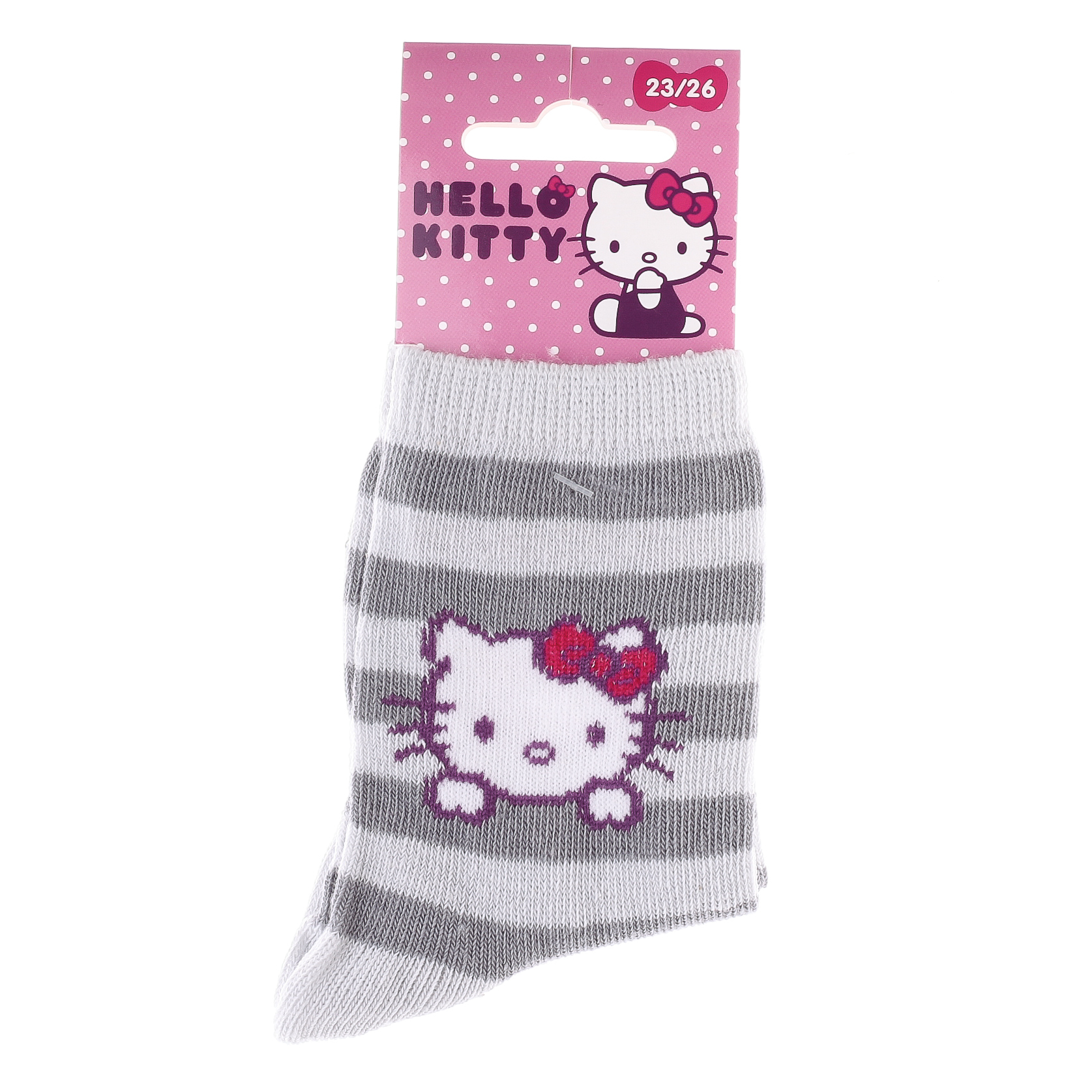 Шкарпетки дитячі Hello Kitty Tete Hk Rayures 32770-6 23-26 рожеві фото2