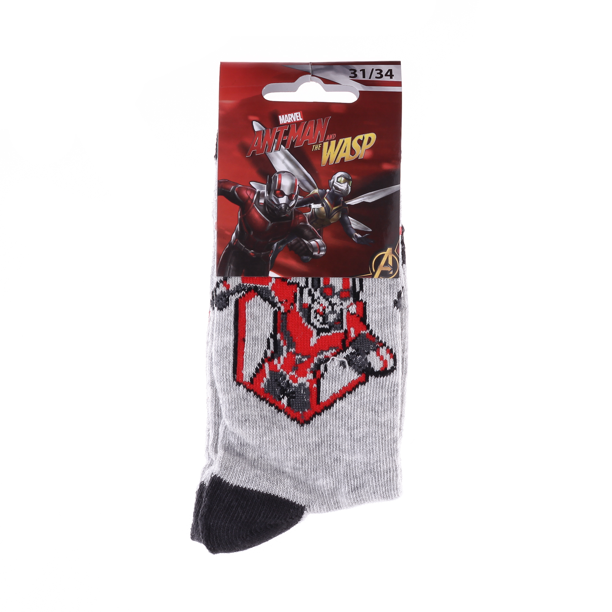 Шкарпетки дитячі Marvel Buste Ant-Man 83895248-3 35-38 світло-сірі фото2