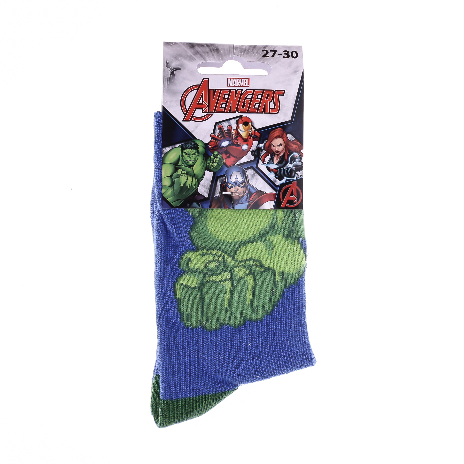 Шкарпетки дитячі Marvel Hulk 83891648-5 23-26 блакитні фото2