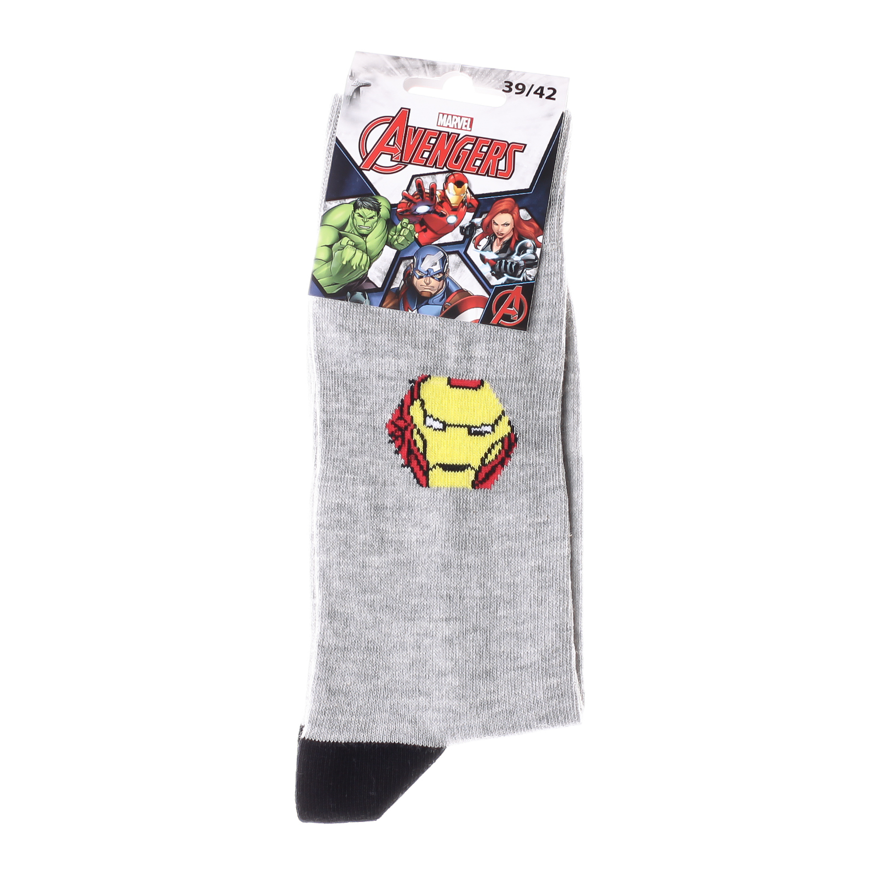 Шкарпетки дитячі Marvel Iron Man 93152262-2 39-42 світло-сірі фото2