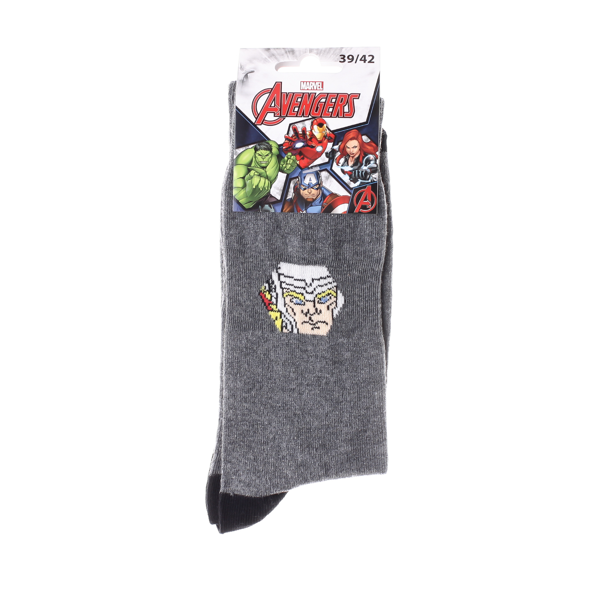 Шкарпетки дитячі Marvel Thor 93152262-8 43-46 темно-сірі фото2