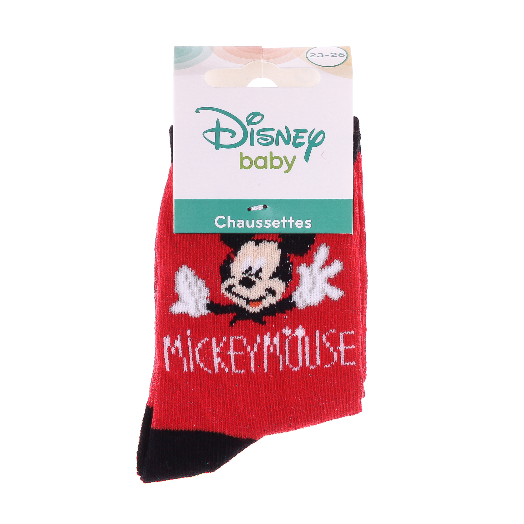 Шкарпетки дитячі Disney Mickey Bras Ouvert 43891247-8 23-26 червоні фото2