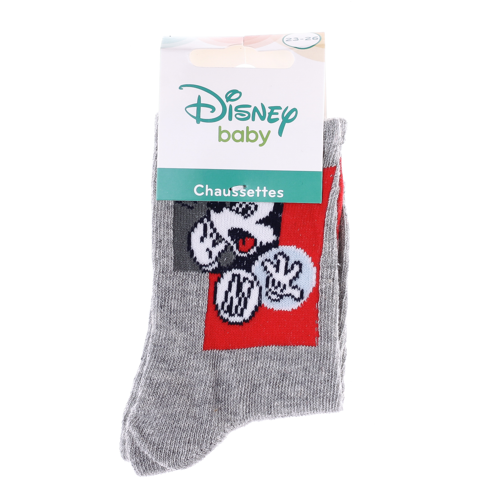 Шкарпетки дитячі Disney Mickey Dans Carre 43891247-5 23-26 світло-сірі фото2