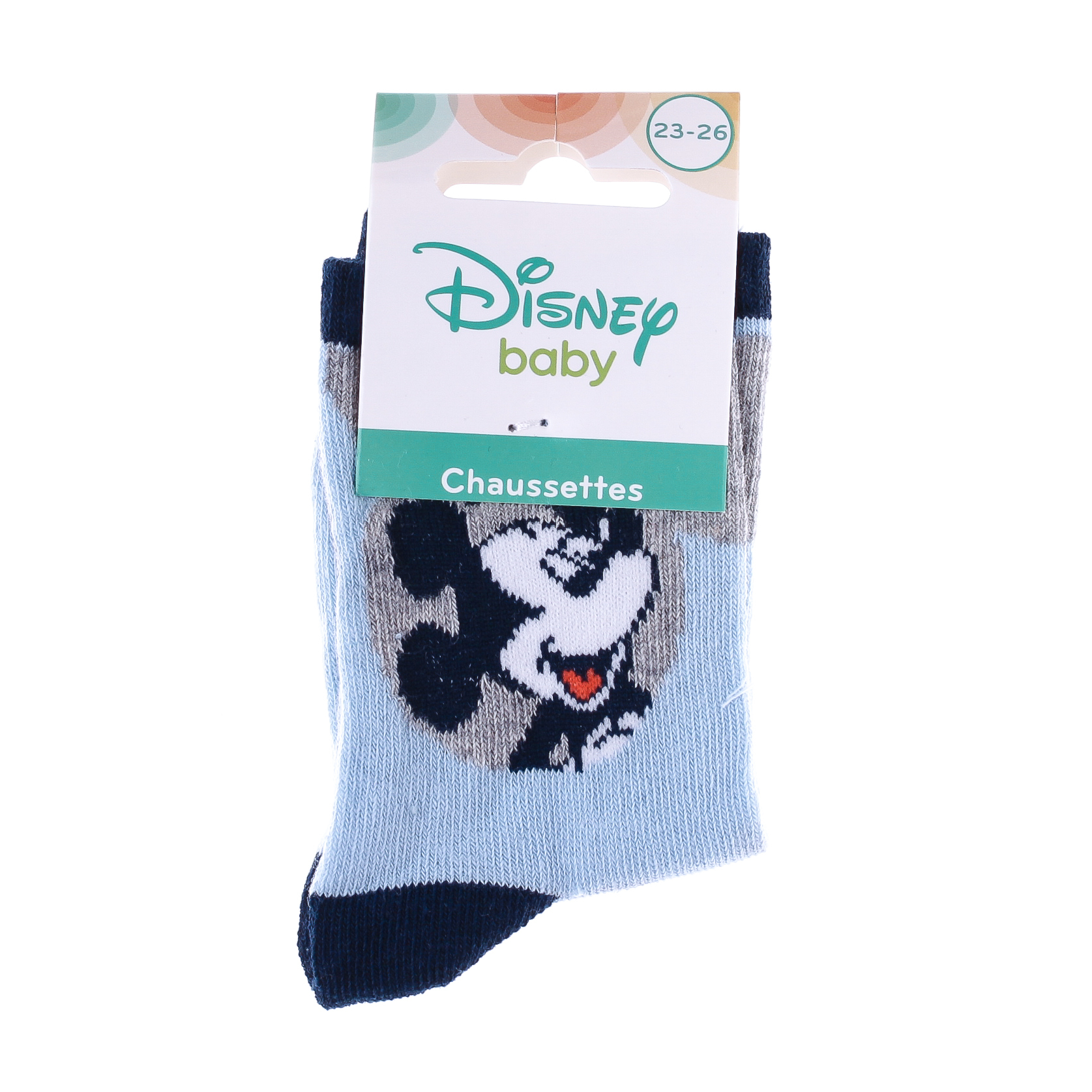 Шкарпетки дитячі Disney Mickey Vainqueur 43891247-1 23-26 світло-блакитні фото2