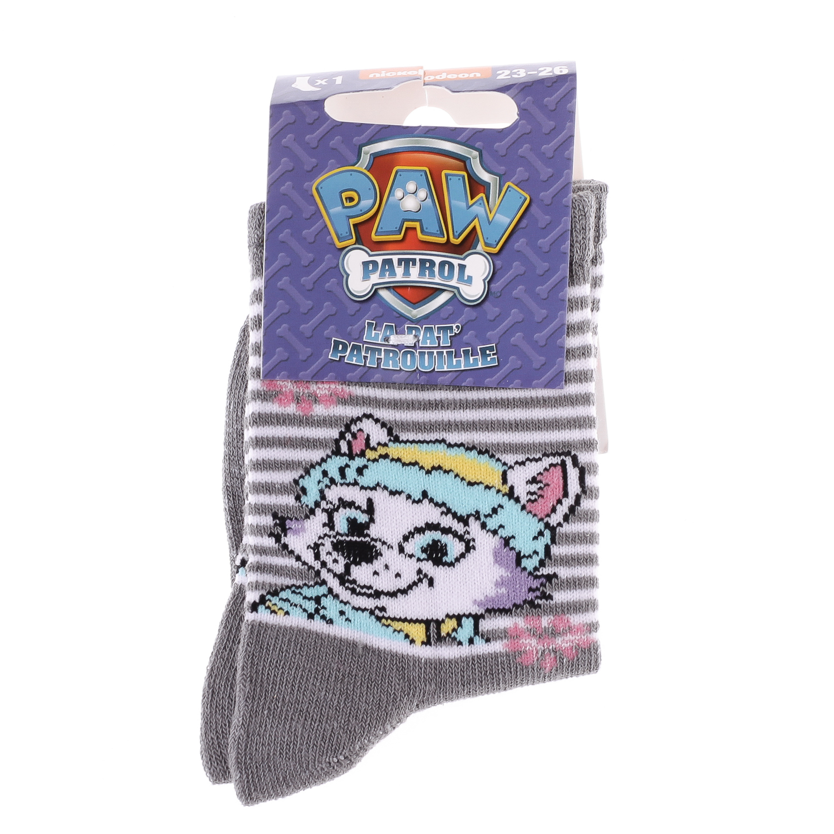 Шкарпетки дитячі Paw Patrol Stella 43891347-3 19-22 світло-сірі фото2