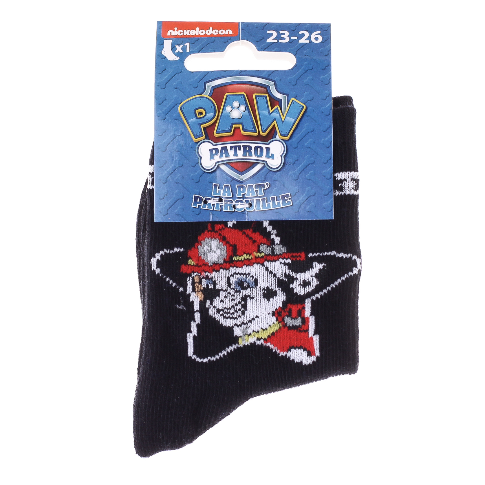 Шкарпетки дитячі Paw Patrol Tete Marcus Dans Etoile 43890847-4 19-22 чорні фото2