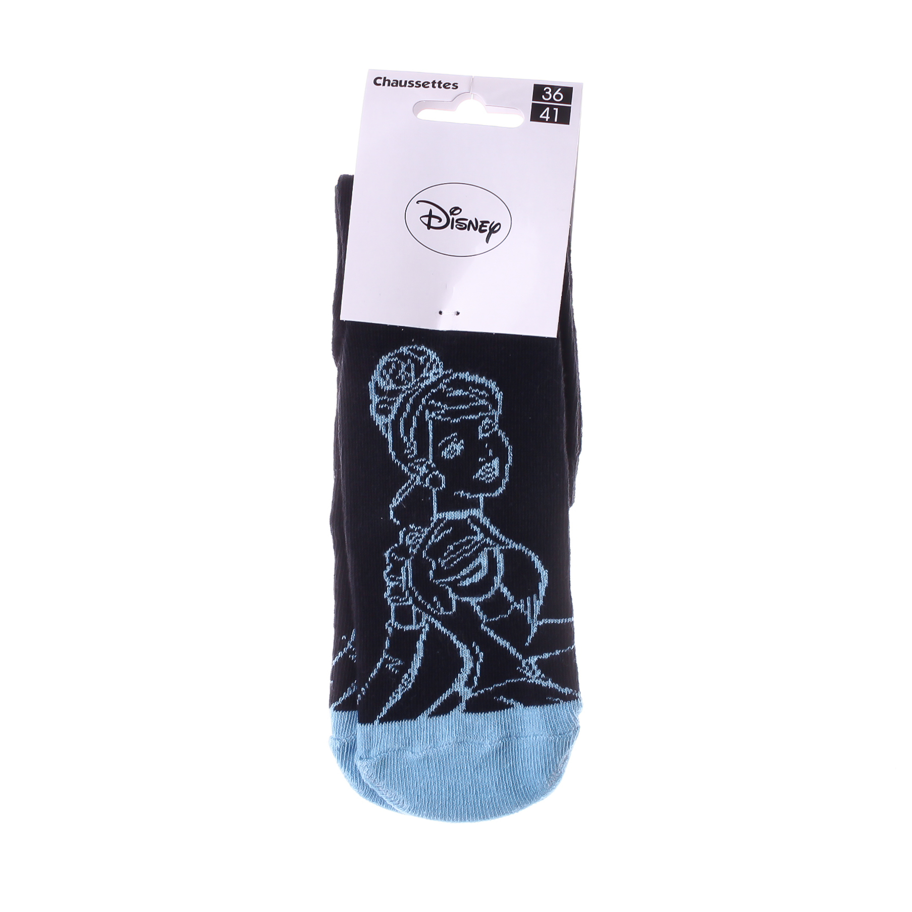 Шкарпетки дитячі Disney Princess Cendrillon 13892320-7 36-41 чорні/блакитні фото2