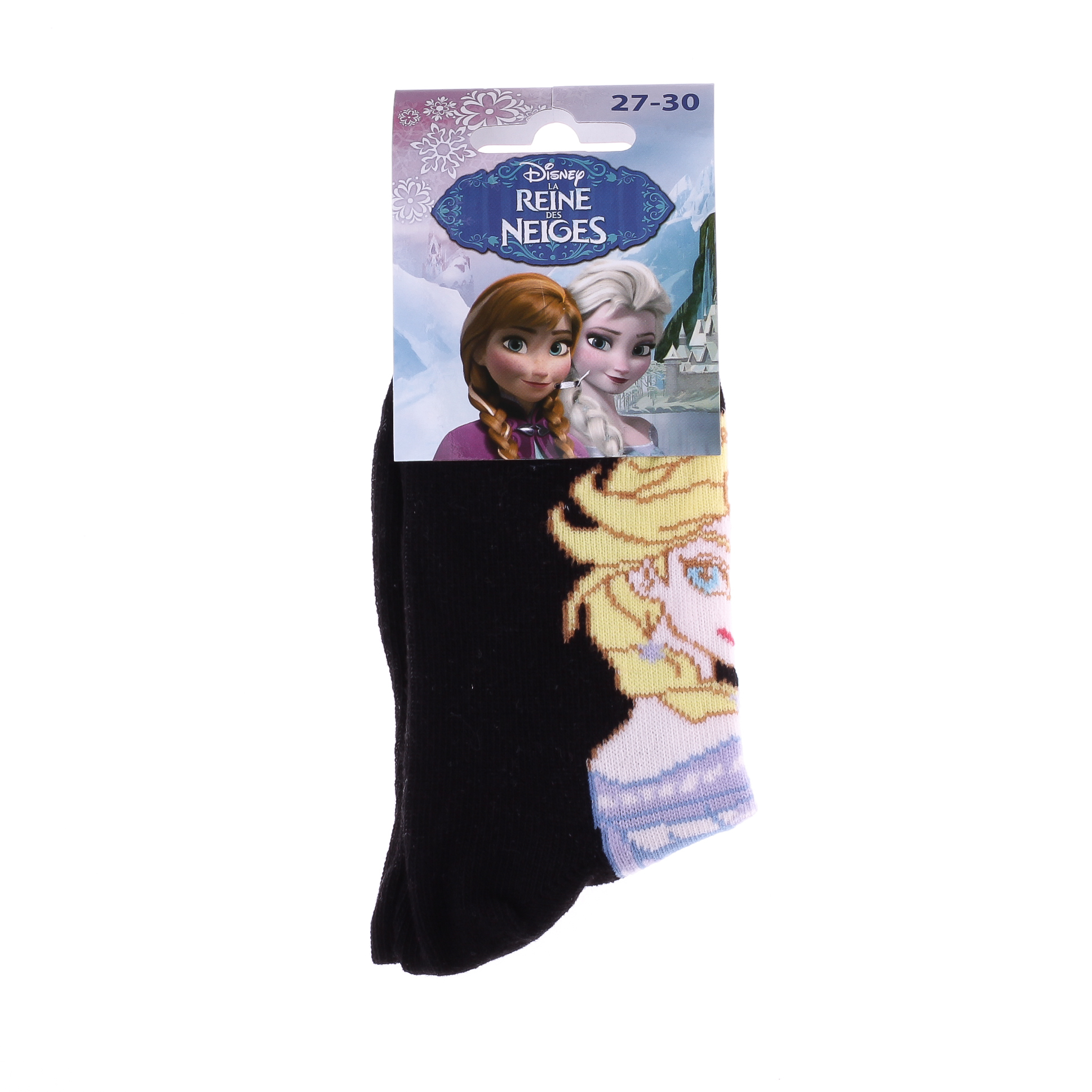 Носки детские Disney Princess Elsa Sur Tige Et Pied 83841644-7 31-34 черные фото2