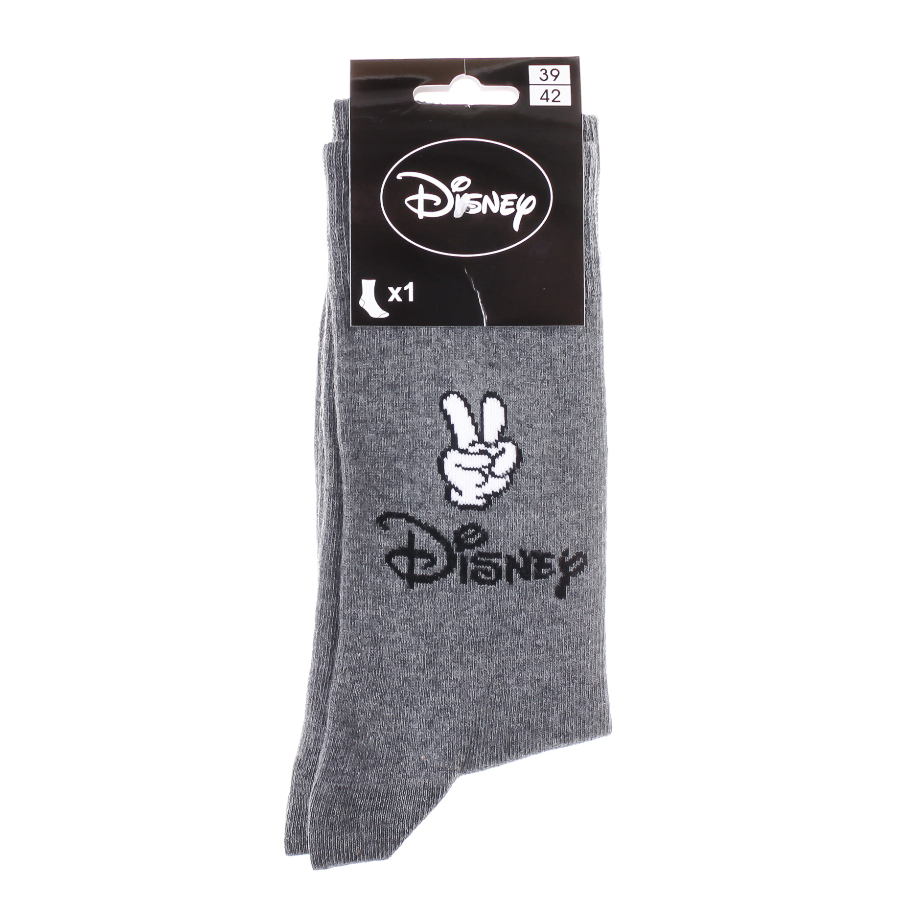 Шкарпетки дитячі Disney Mickey Logo Disney Et Main Mickey 93154962-1 43-46 світло-сірі фото2