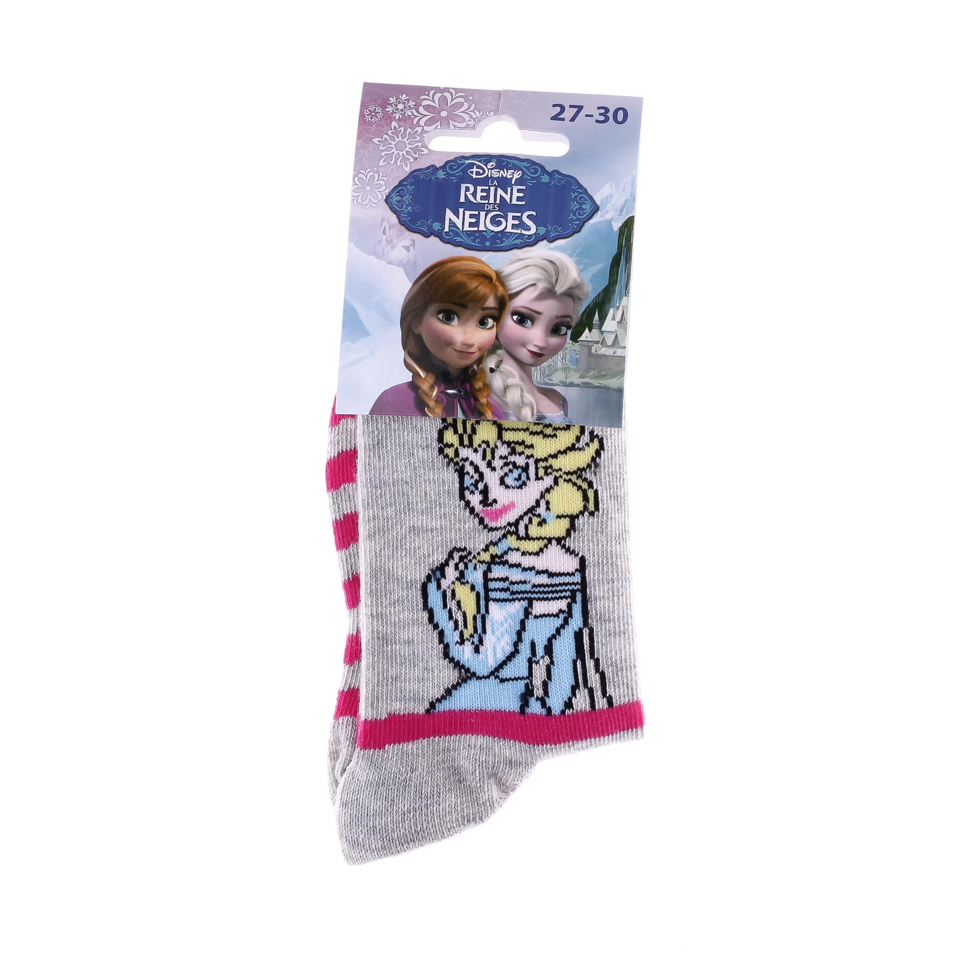 Шкарпетки дитячі Disney Princess Tete Elsa 83841644-5 35-38 світло-сірі фото2