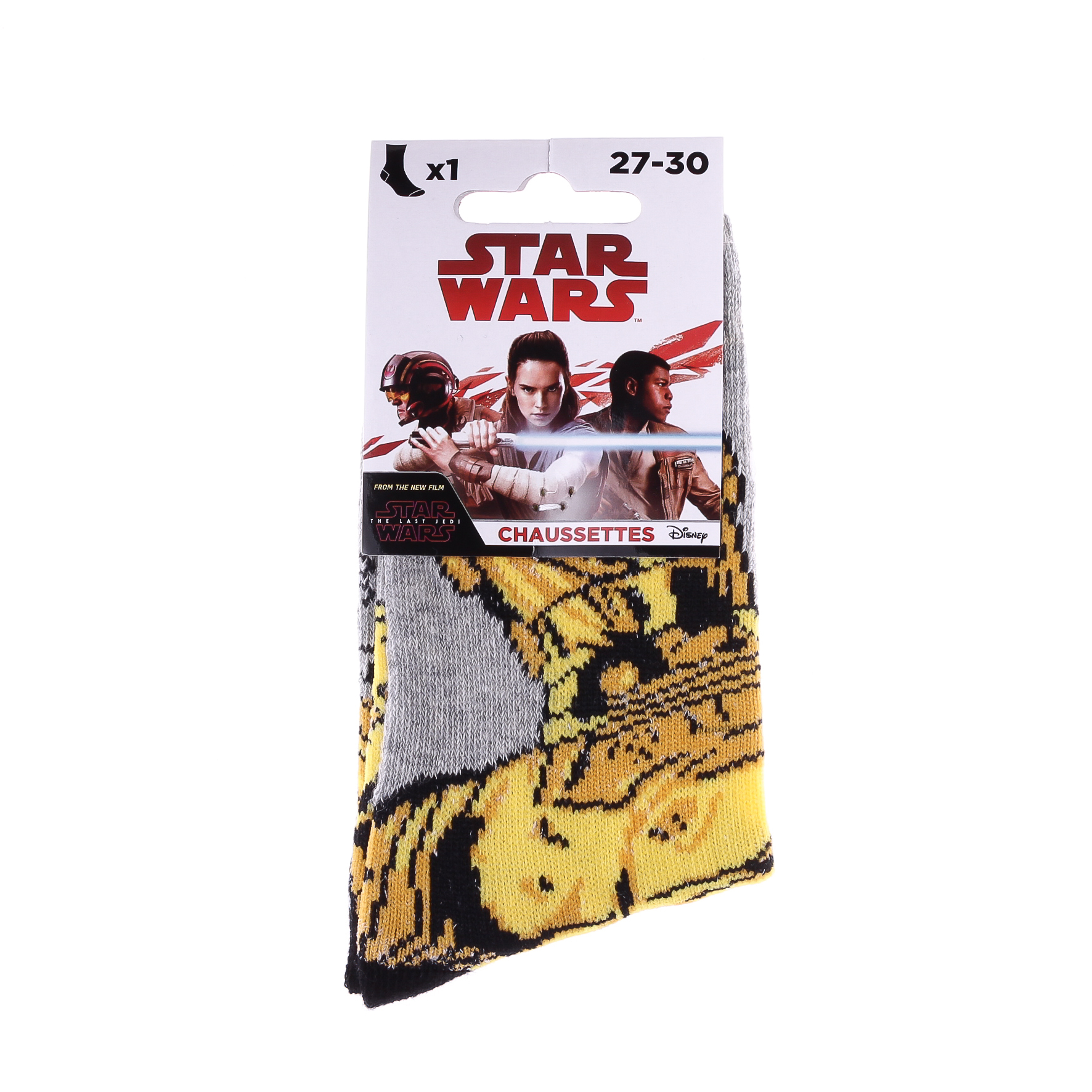 Шкарпетки дитячі Star Wars C_3Po 83892148-4 31-34 світло-сірі фото2