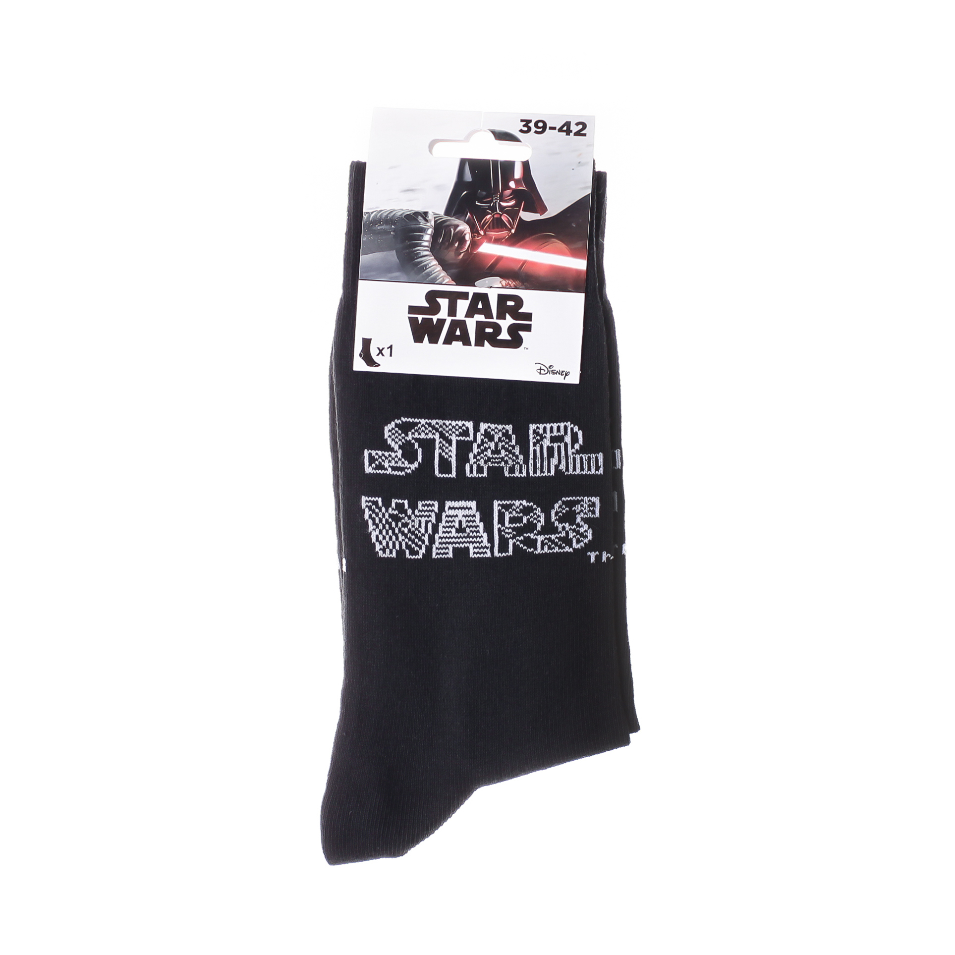 Носки детские Star Wars Lettres Decorees 93155062-3 39-42 белые/черные фото2