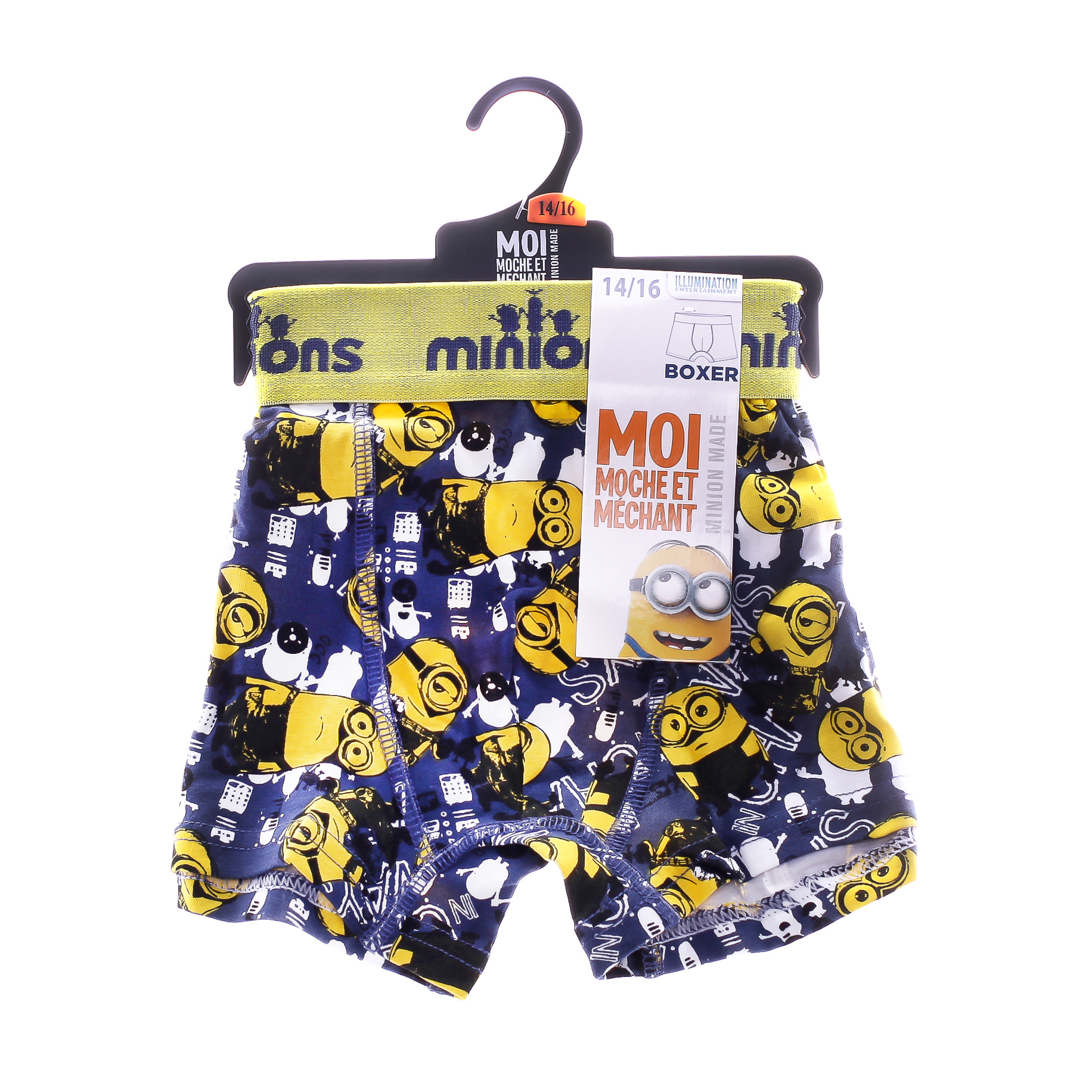 Труси-боксери для хлопчиків Minions Jaune- Salopette+Guitare 30890253-1 8-10 темно-сині фото2