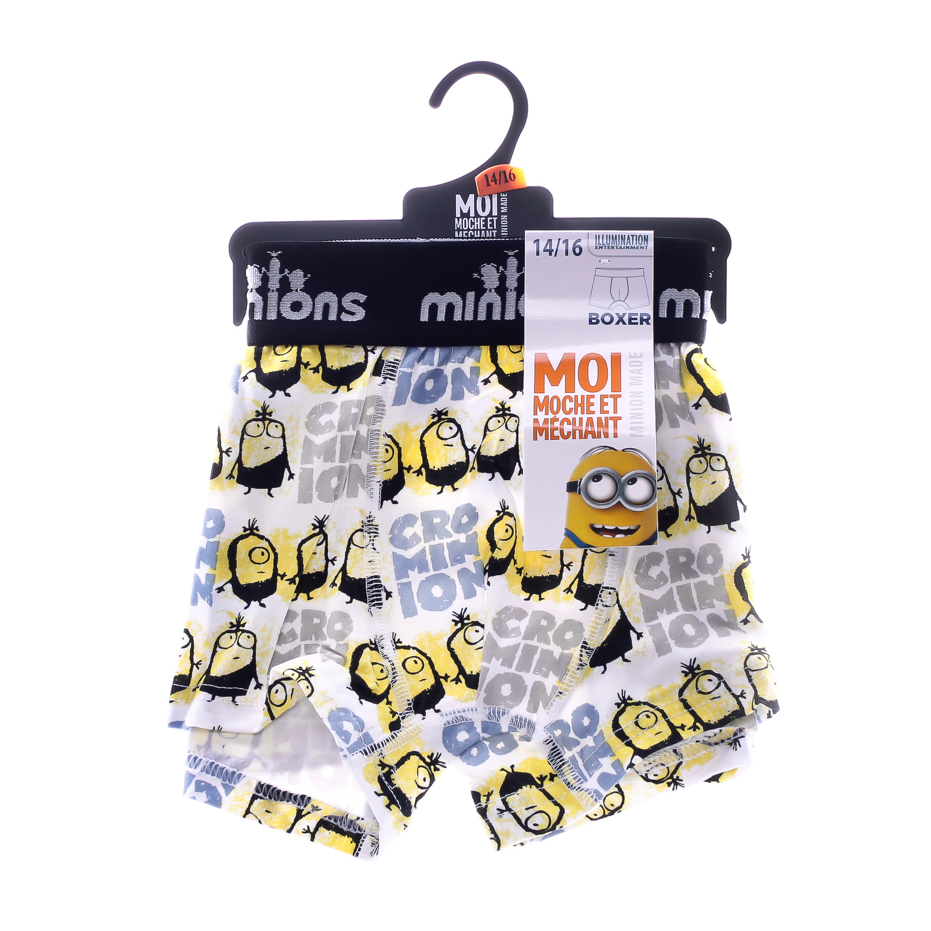 Труси-боксери для хлопчиків Minions Noir - CroPrehistoire 30890253-4 12-14 білі фото2