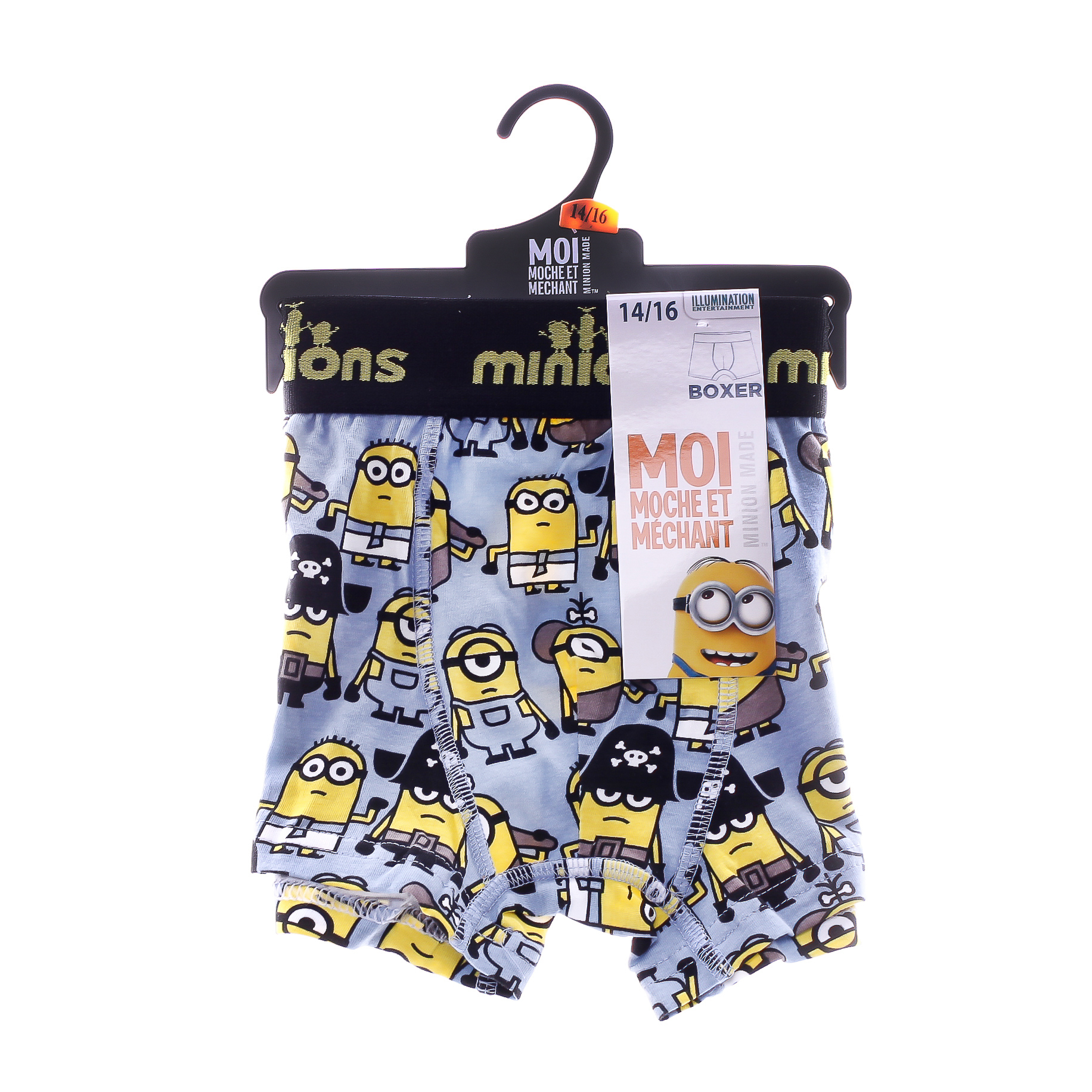 Труси-боксери для хлопчиків Minions Noir - Pirate Prehistoire 30890253-3 6-8 блакитні фото2