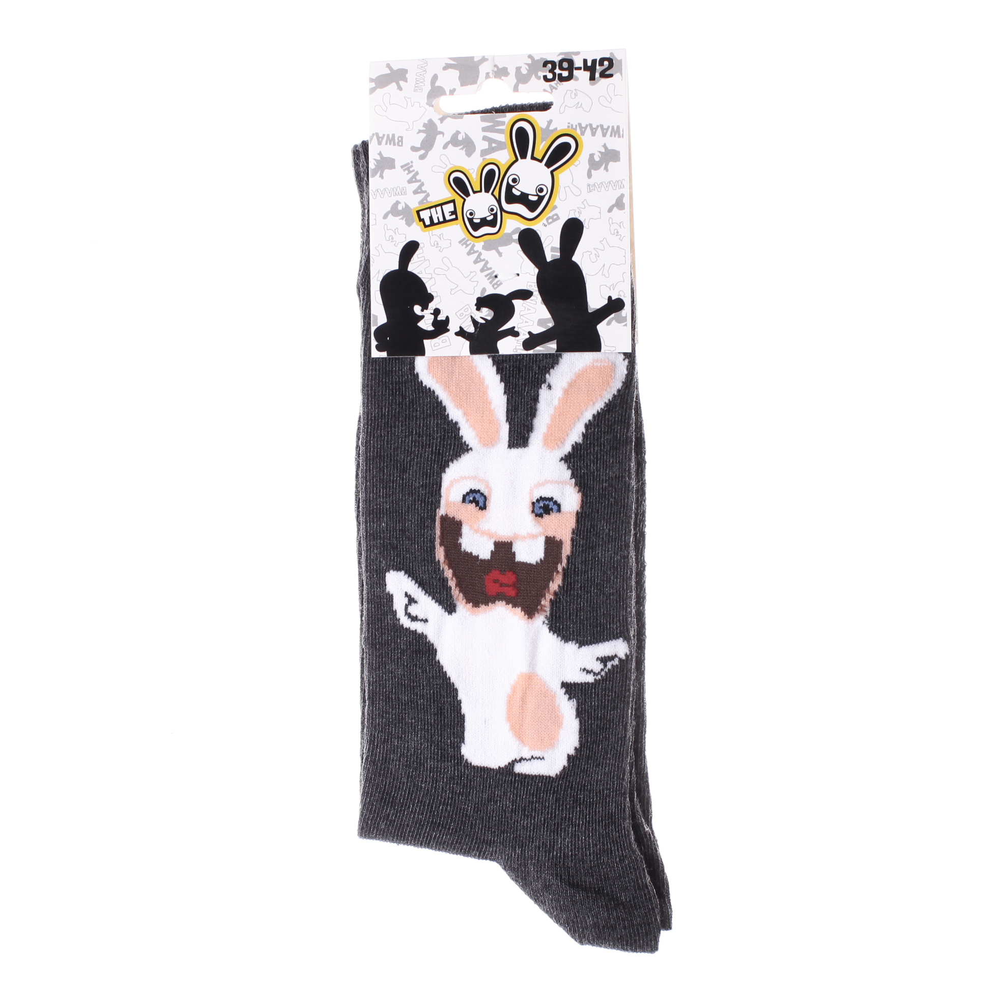 Шкарпетки дитячі Lapins Cretins Lapin Bras Ouvert 93153261-2 39-42 світло-сірі фото2