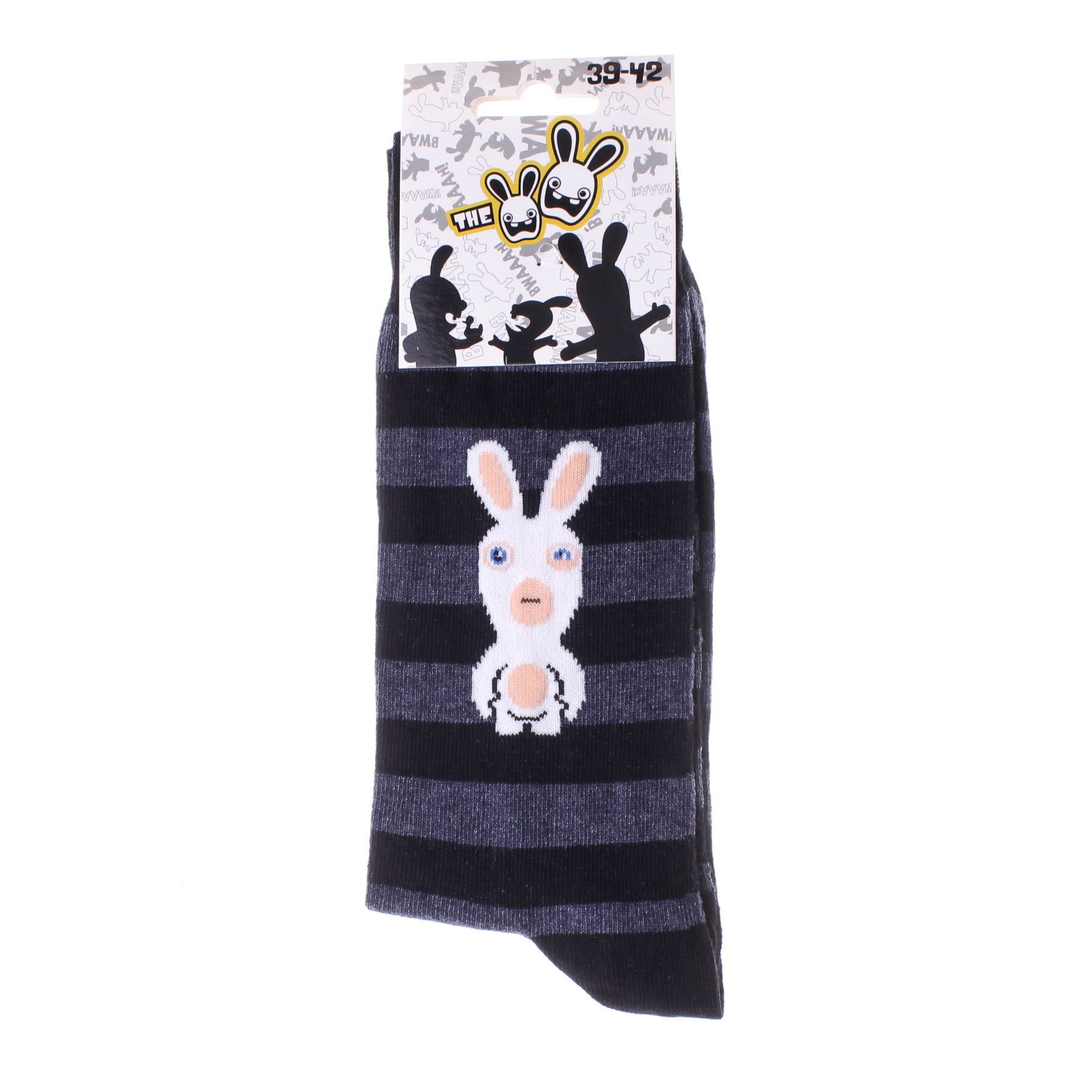 Шкарпетки дитячі Lapins Cretins Lapin Et Rayures 93153261-4 39-42 чорні фото2