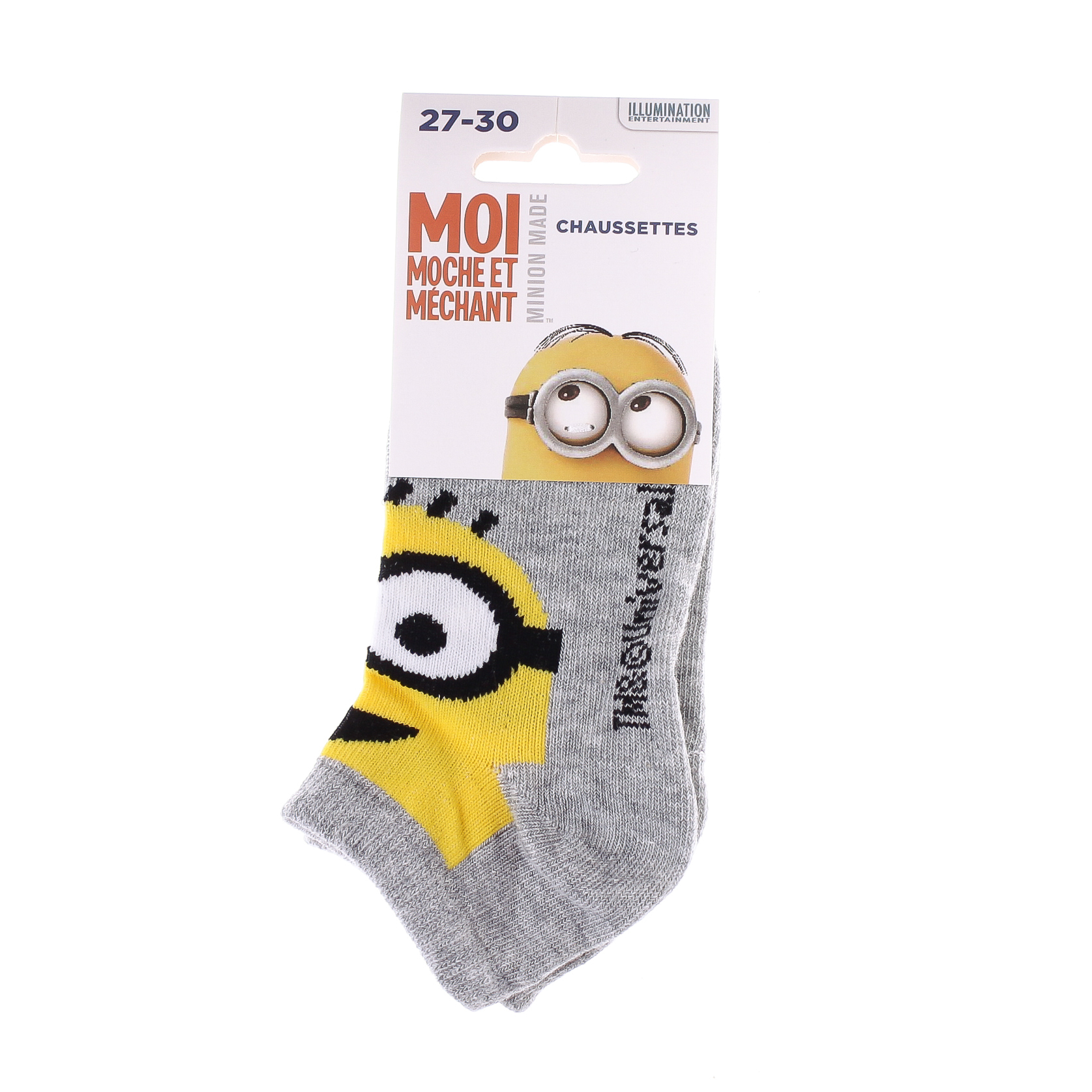 Шкарпетки дитячі Minions Oeil A L Endroit 83890147-7 31-34 світло-сірі фото2