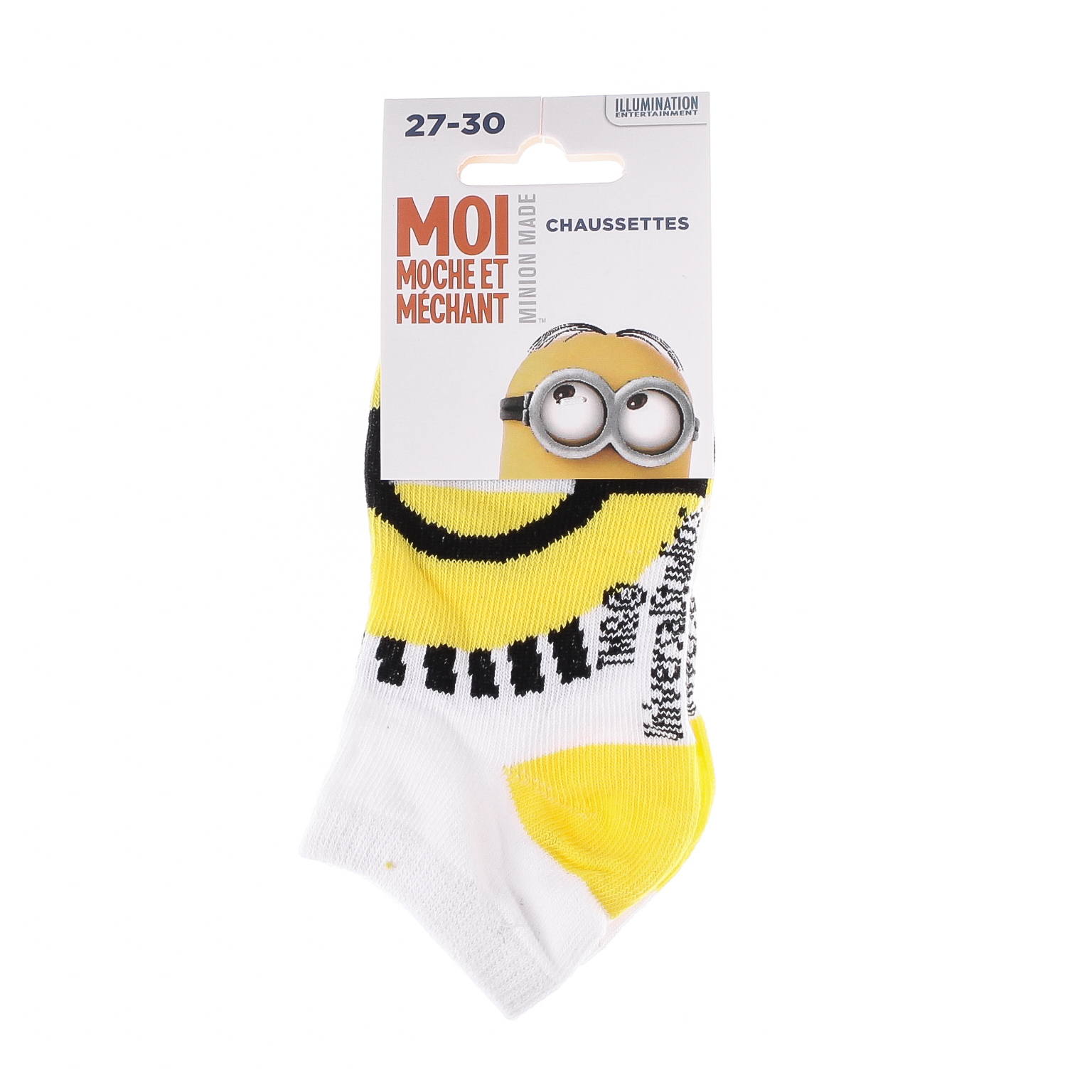 Шкарпетки дитячі Minions Yeux A L Endroit 83890147-1 31-34 білі фото2