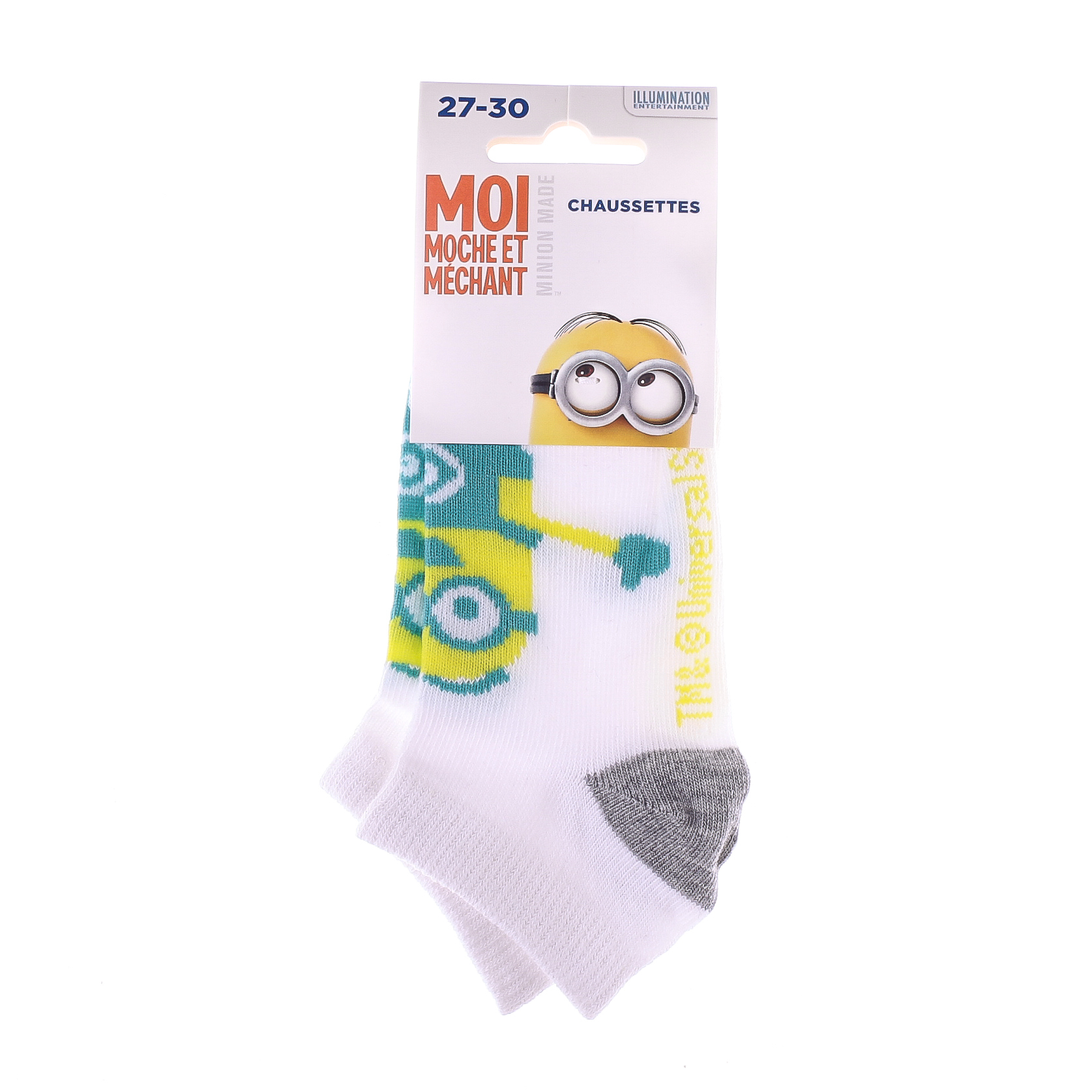 Шкарпетки дитячі Minions Bras Ouverts 83890431-3 27-30 білі/сірі фото2