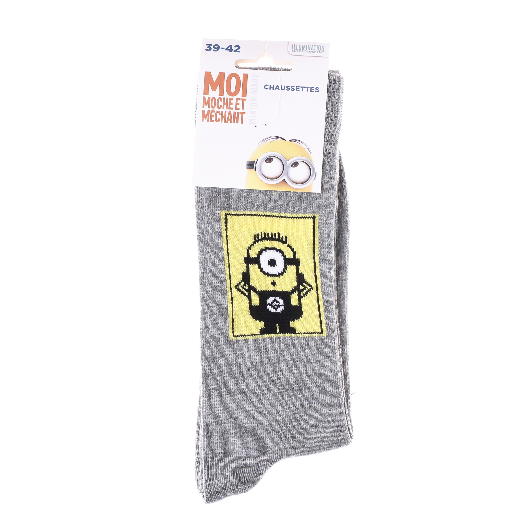 Шкарпетки дитячі Minions Dans Carre 93153667-6 43-46 світло-сірі фото2