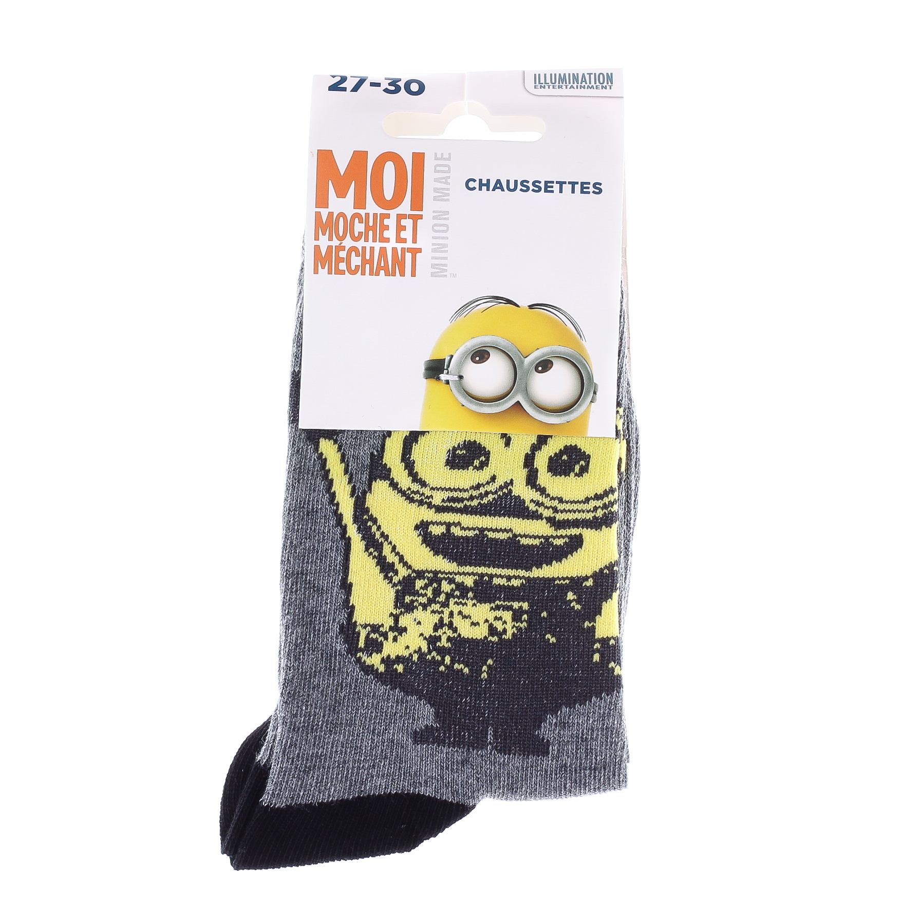 Шкарпетки дитячі Minions Groupe 37014-8 27-30 чорні/сірі фото2