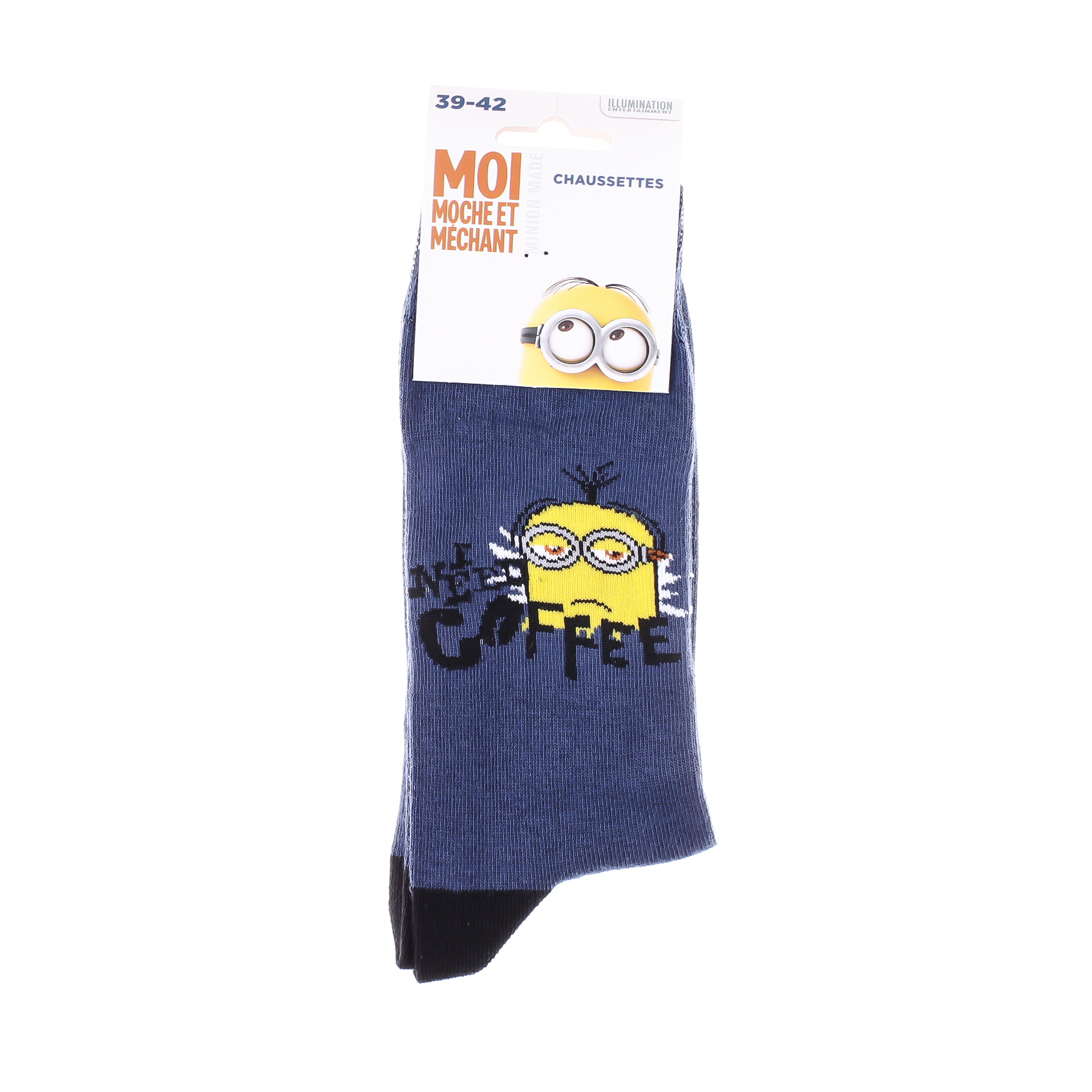 Шкарпетки дитячі Minions Need Coffee 93153667-8 39-42 синьо-блакитні фото2
