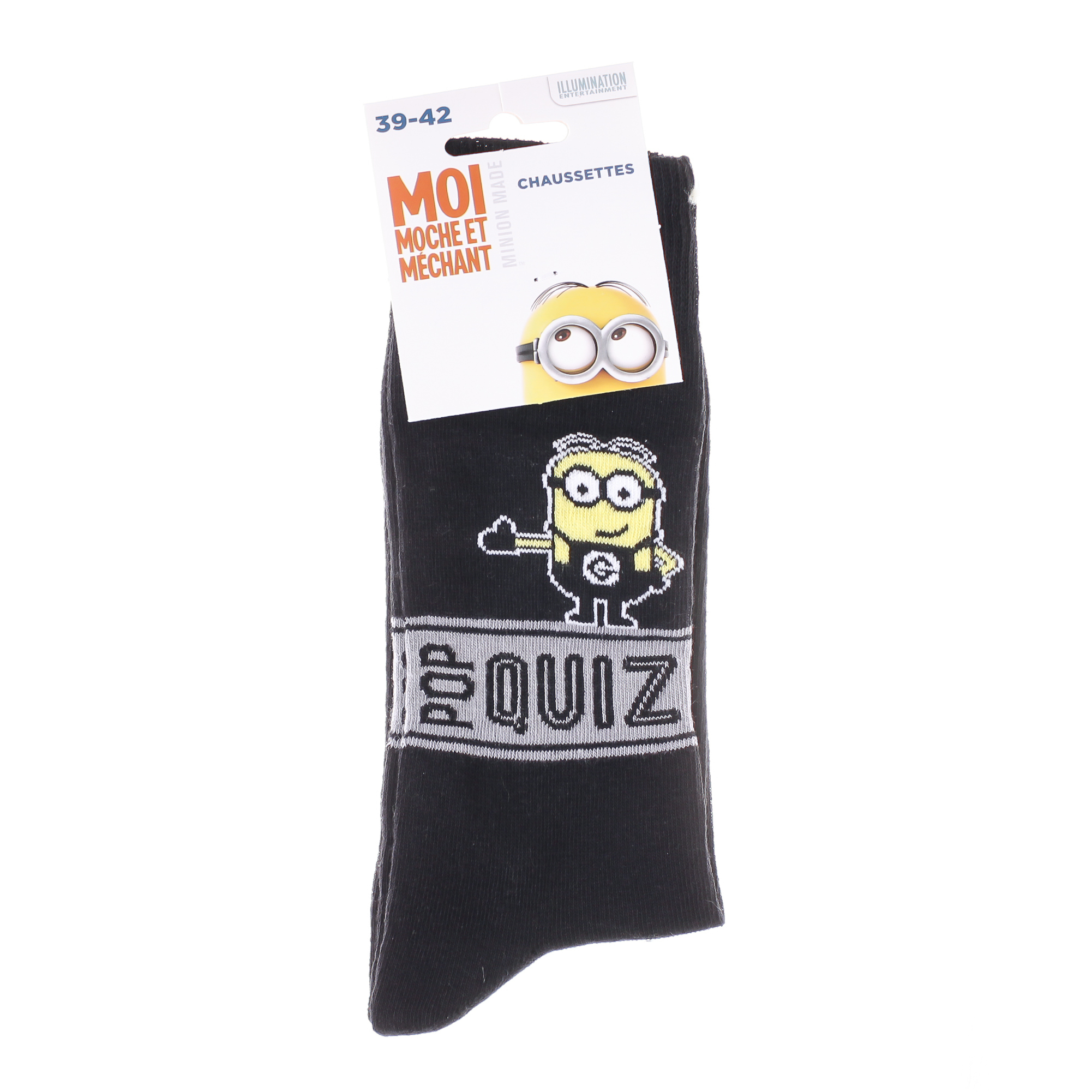 Шкарпетки дитячі Minions Pop Quiz 93153667-3 39-42 чорні фото2